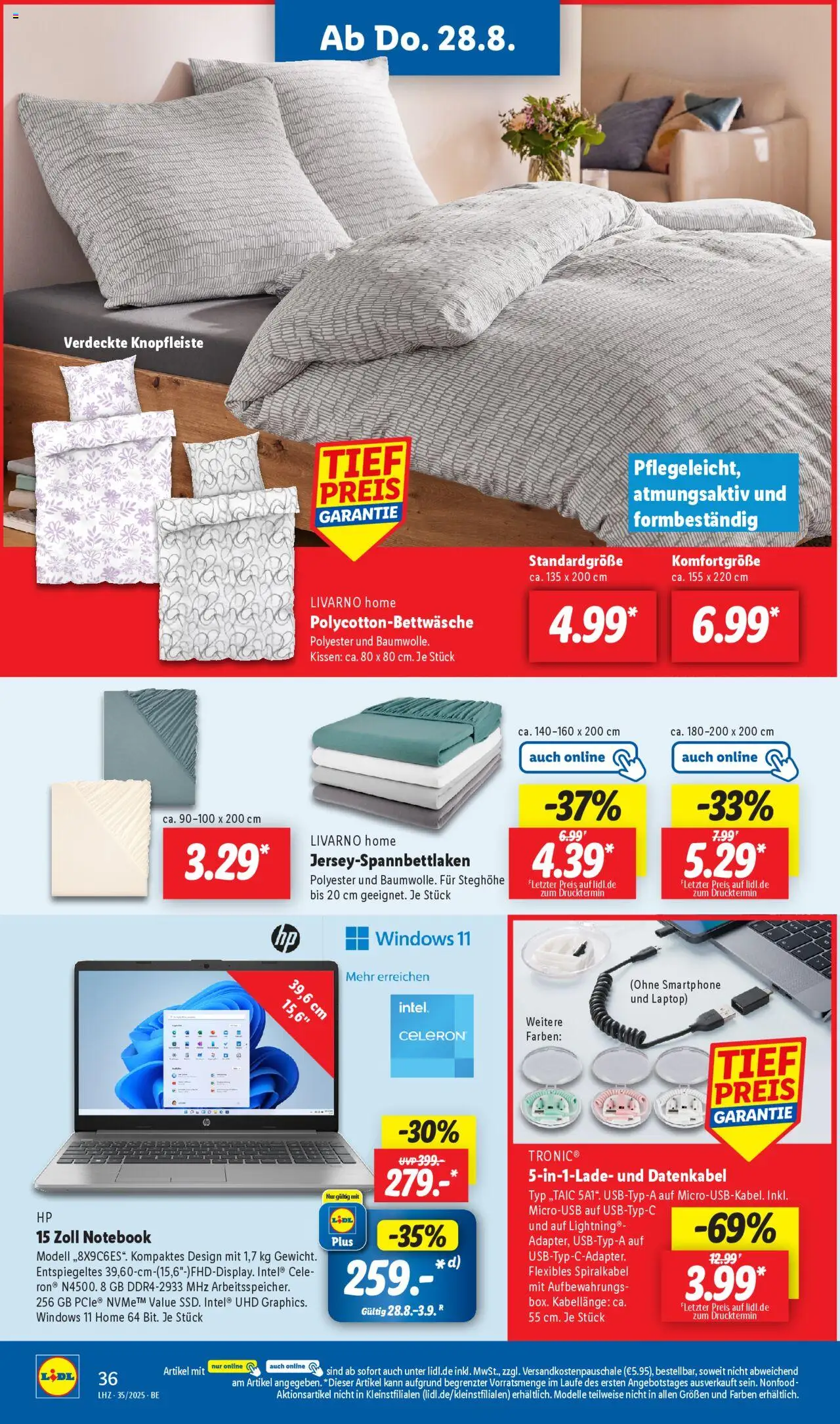 Lidl Prospekt Zossen 	 - gültig ab dem 25.08.2025 | Seite: 24 | Produkte: Kissen, Laptop, Notebook, Smartphone