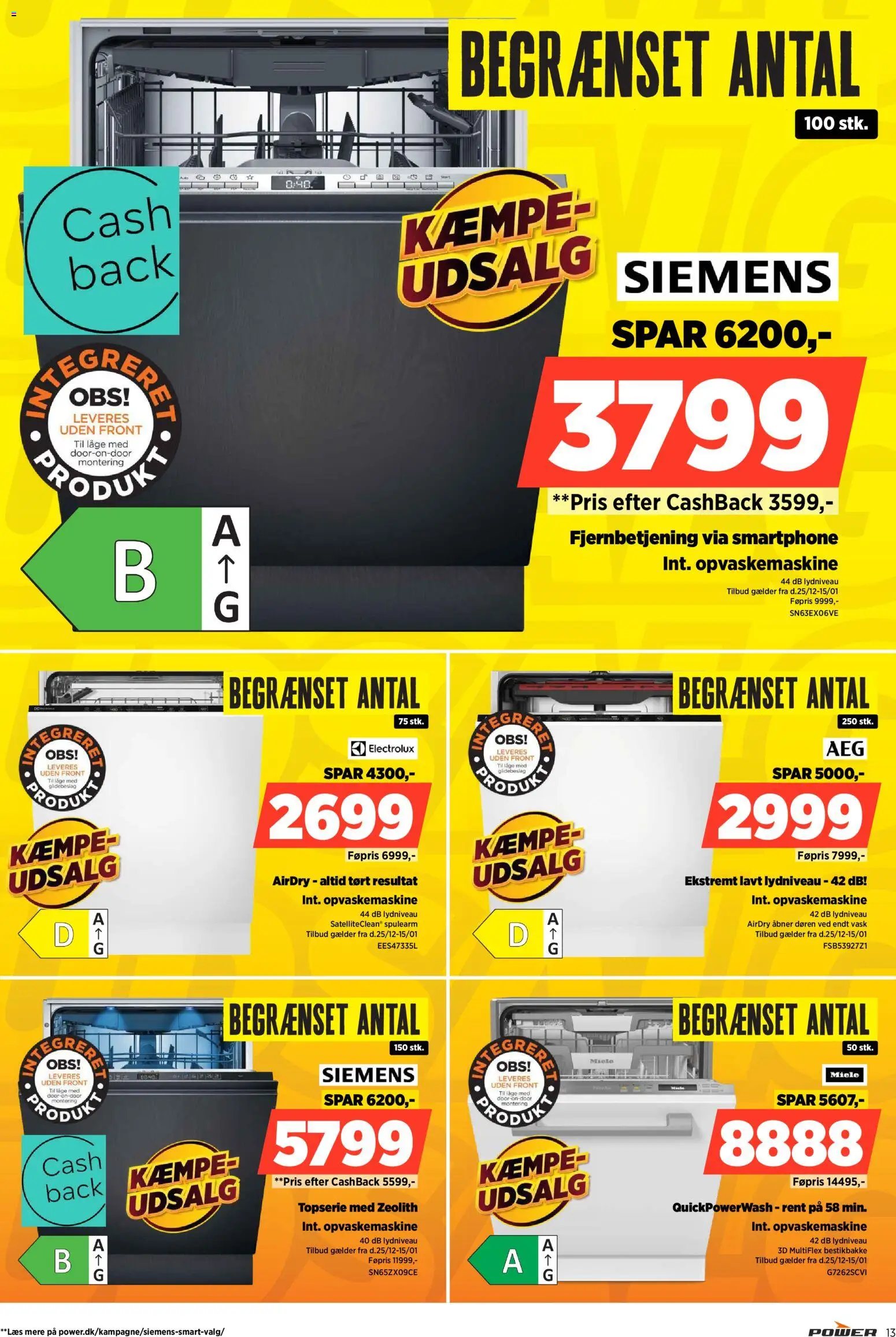 Power tilbudsavis – gyldig fra 25.12.2025 | Side: 13 | Produkter: Smartphone, Opvaskemaskine