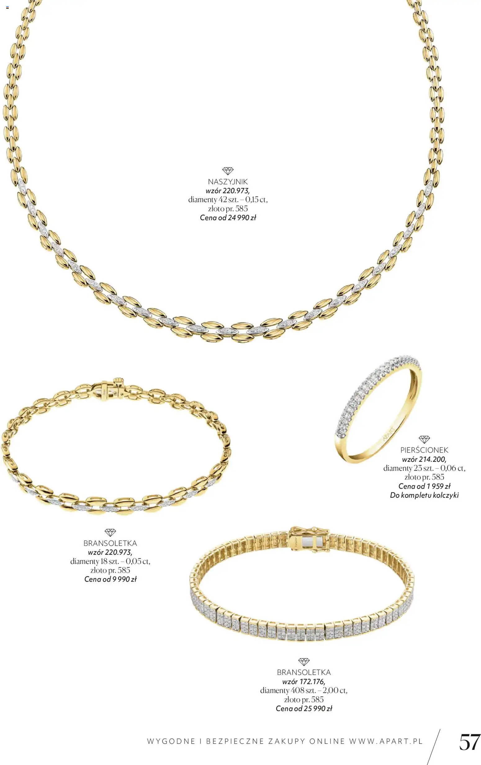 Apart promocje od 04.11.2025 | Strona: 59 | Produkty: Naszyjnik, Bransoletka, Pierścionek