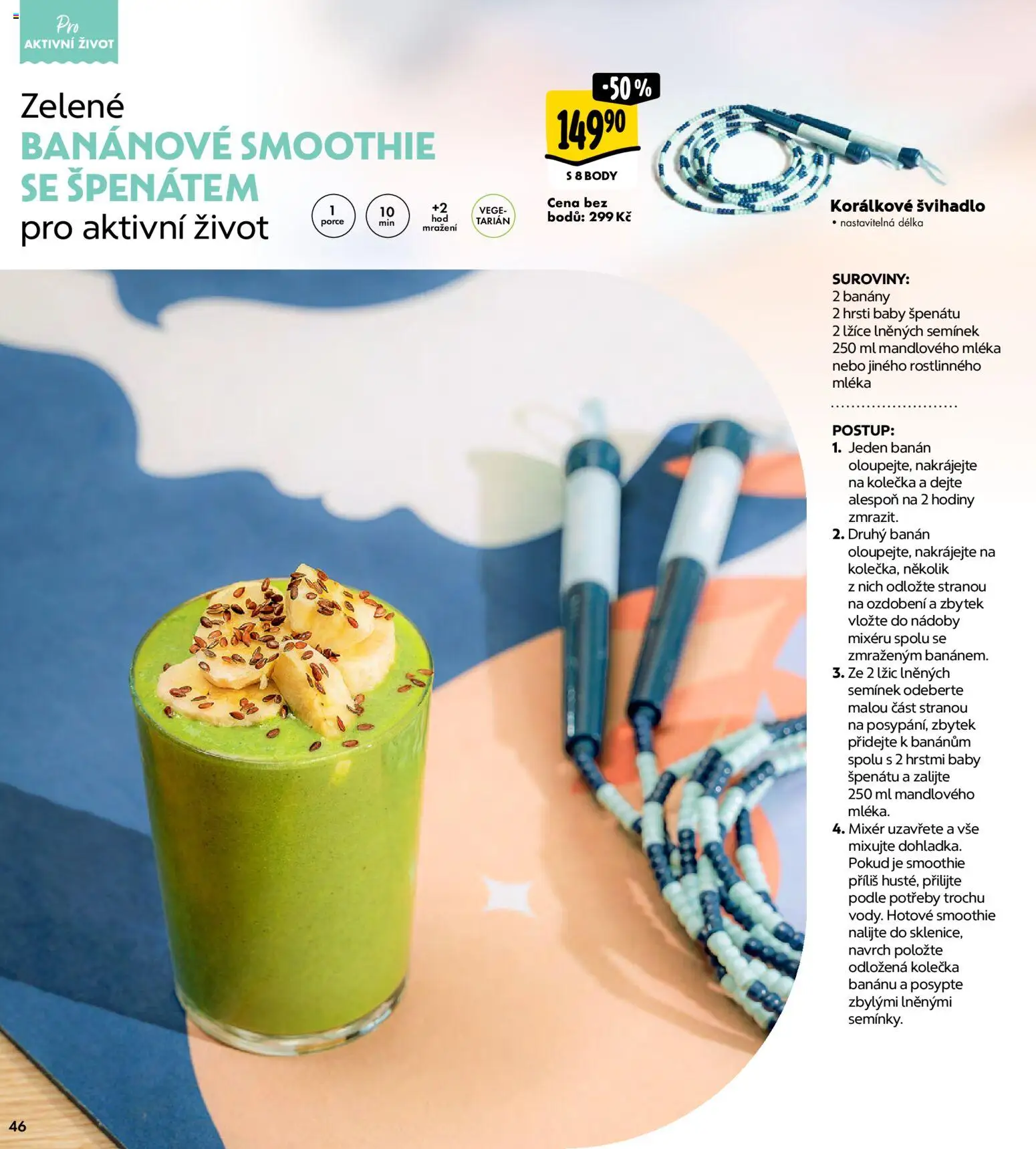 Albert magazín od 01.02.2026 | Strana: 46 | Produkty: Hodiny, Lžíce, Banány, Smoothie