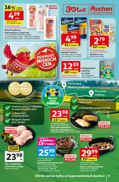 Pogląd oferty "Auchan gazetka" - ważna od 12.03.2026 | Strona: 5 | Produkty: Karta, Pstrąg, Boczek, Gulasz