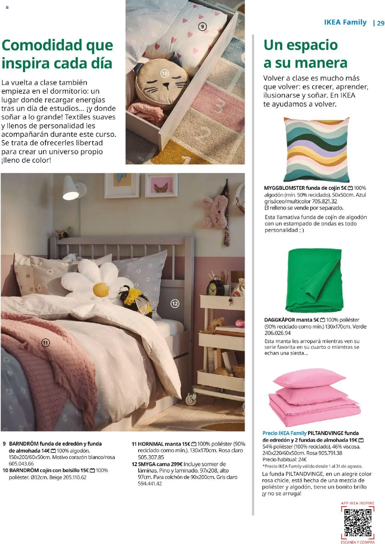 Catálogo IKEA Family Mallorca │ válido desde el 01.07.2025 | Página: 29 | Productos: Té, Colchon, Almohada, Cojín