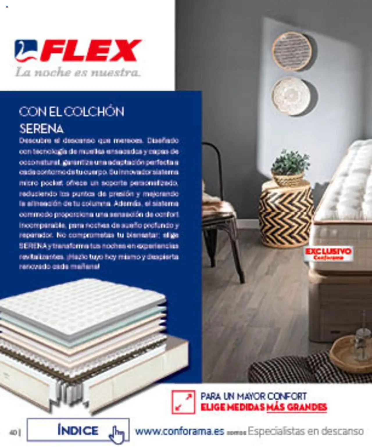 Conforama folleto │ válido desde el 07.08.2025 | Página: 40 | Productos: Colchon