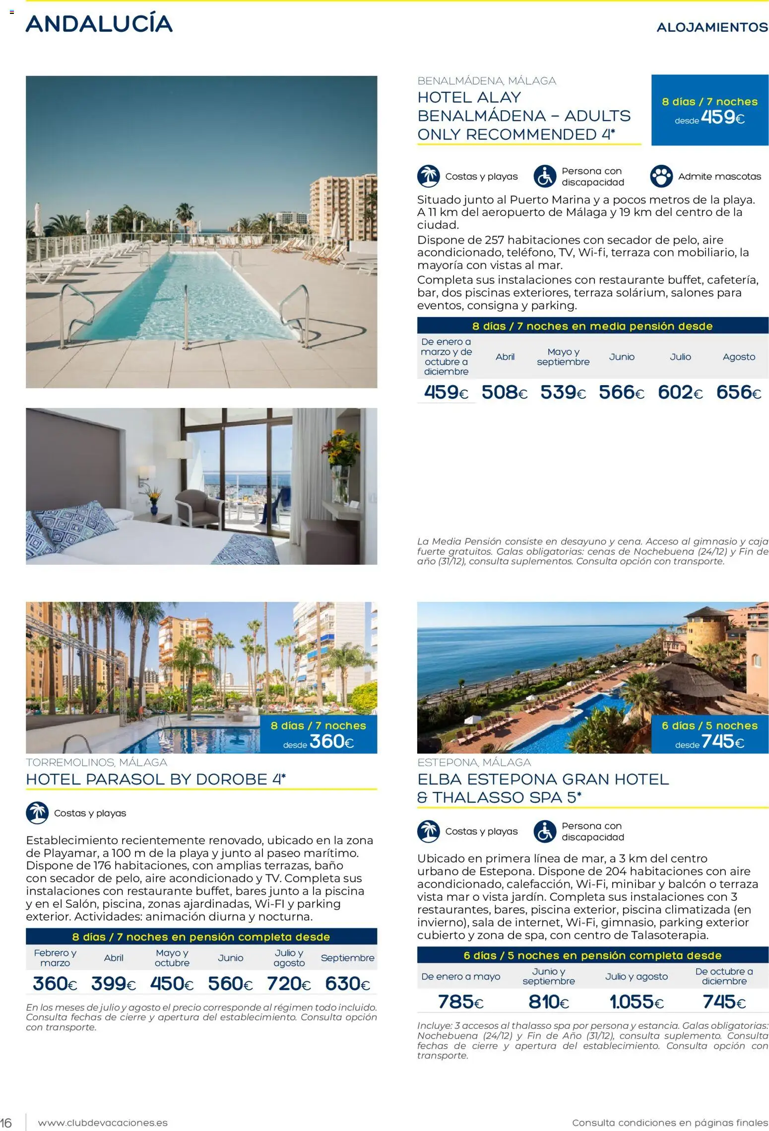 Viajes El Corte Inglés Club de Vacaciones │ válido desde el 01.02.2026 | Página: 16 | Productos: Aire acondicionado, Baño