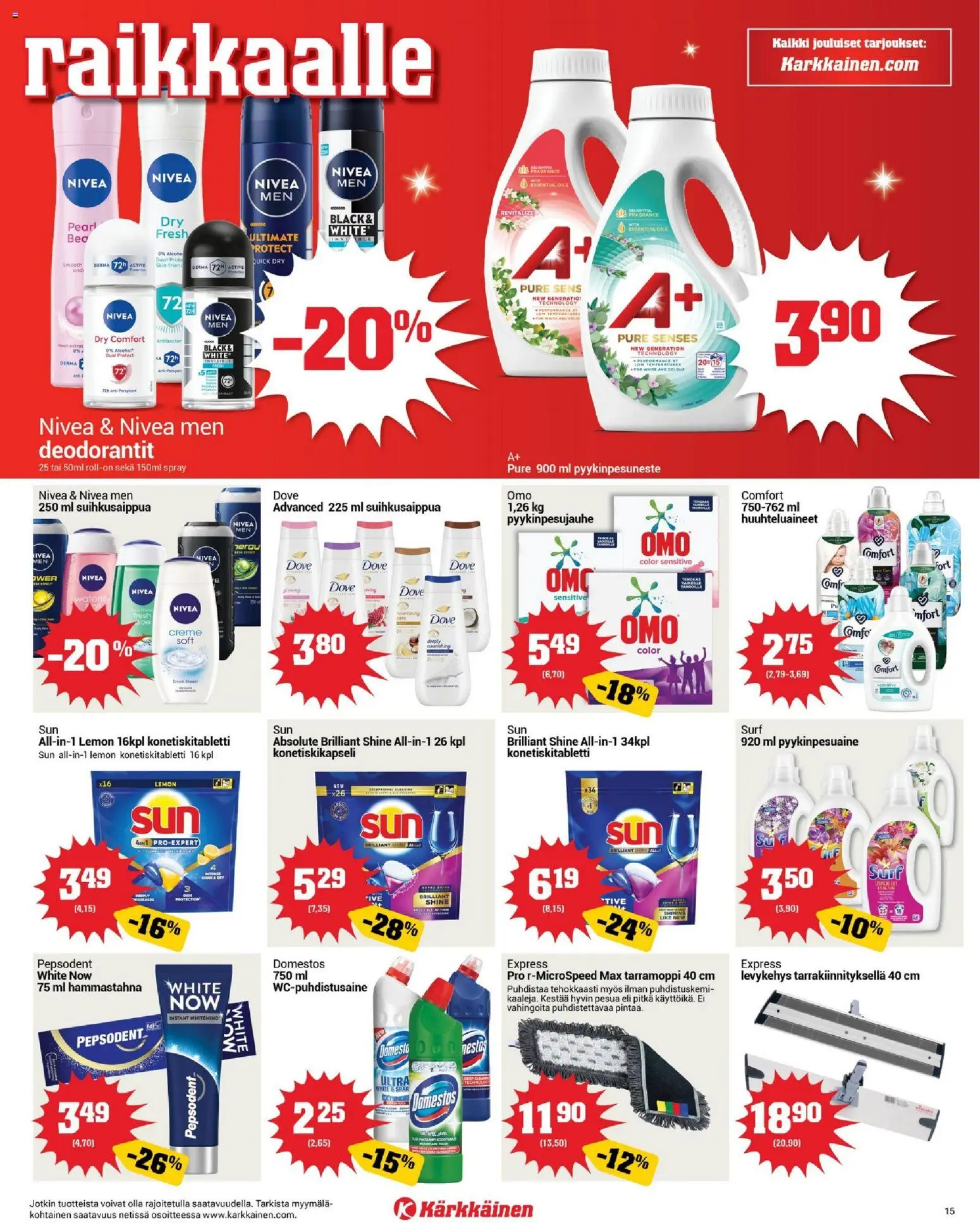 Kärkkäinen tarjoukset – voimassa 03.11.2025 alkaen | Sivu: 15 | Tuotteet: Hammastahna