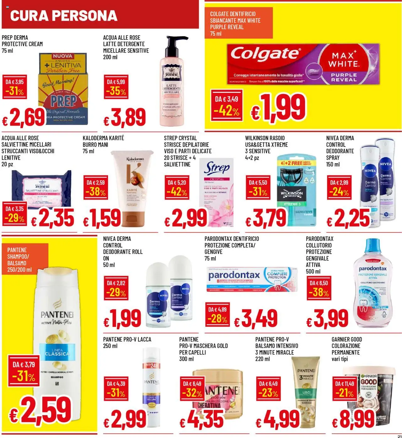 Volantino Galassia del 20.10.2025 | Pagina: 21 | Prodotti: Shampoo, Lacca, Burro, The