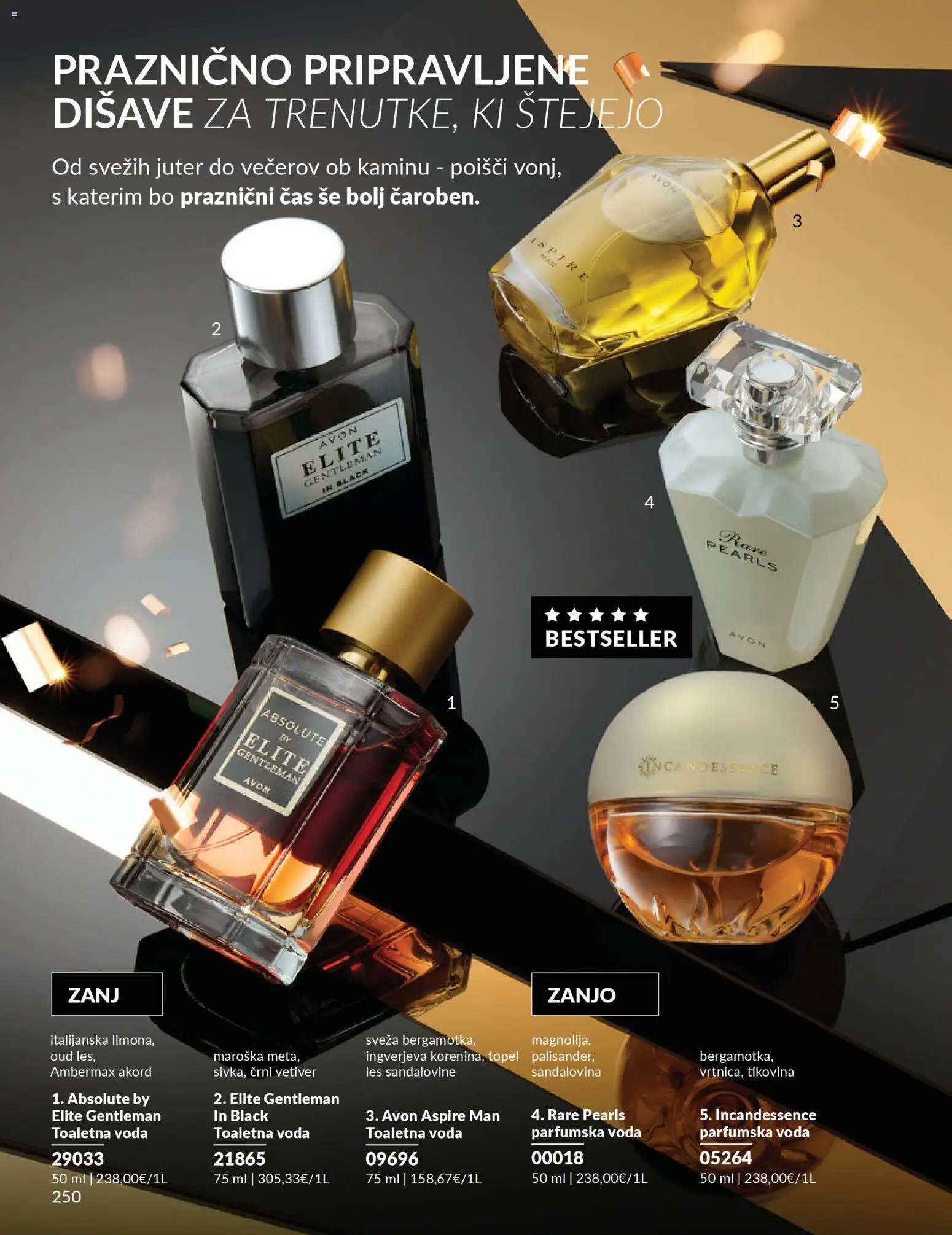 Novi Avon katalog ponudbe – veljaven od 01.10.2025 | Stran: 250 | Izdelki: Voda, Toaletna voda, Parfumska voda