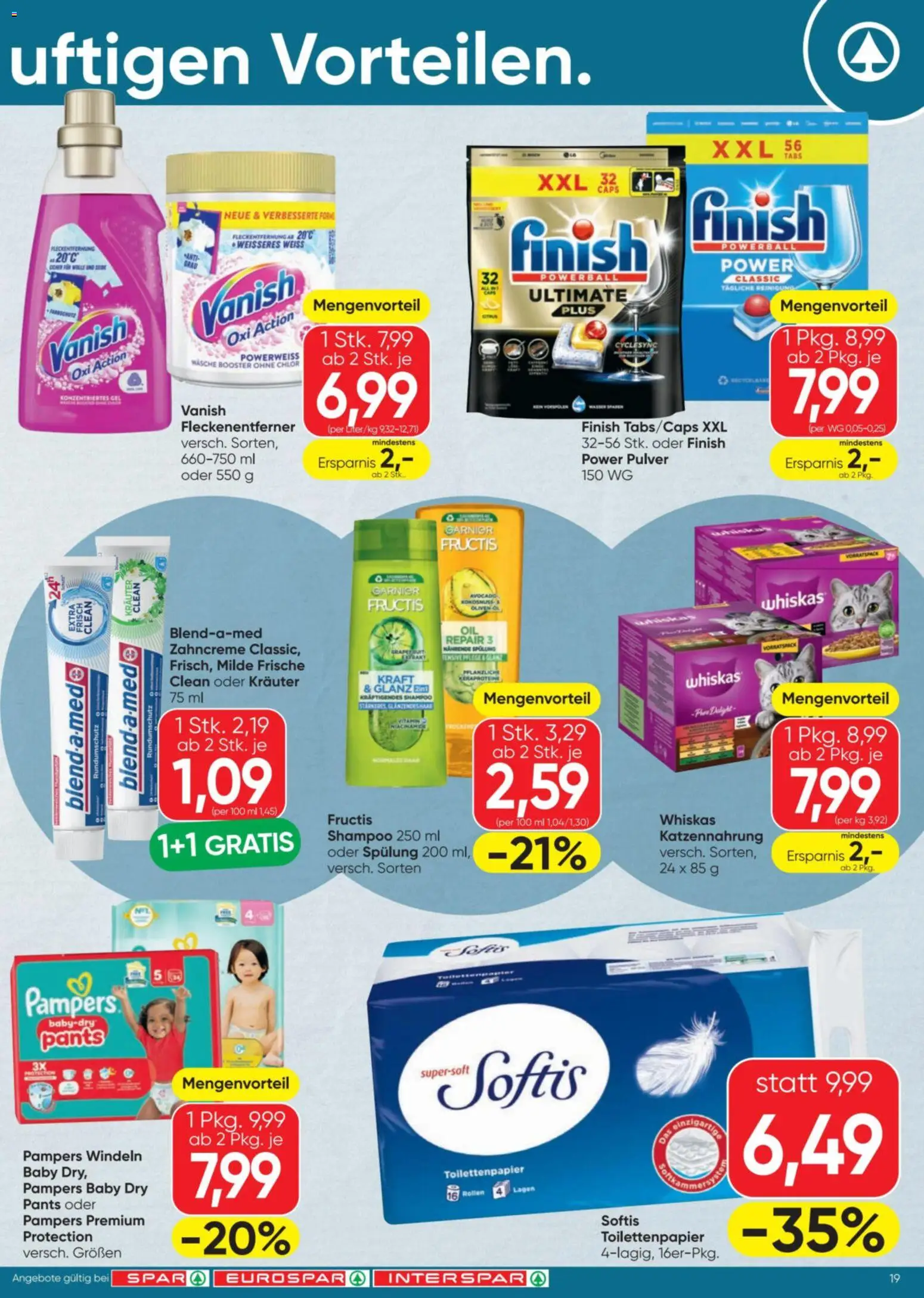 Spar Flugblatt gültig ab 04.12.2025 | Seite: 19 | Produkte: Avocado, Shampoo, Öl, Fleckenentferner