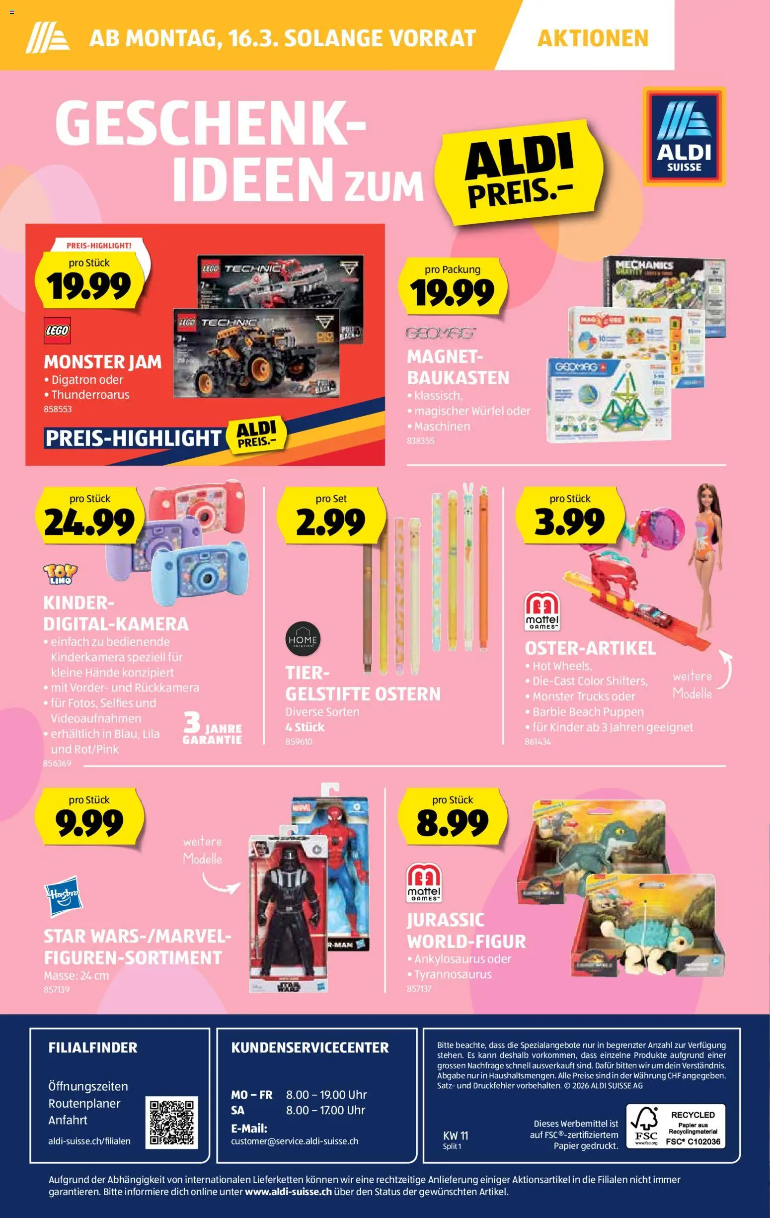 Aldi aktionen – gültig ab 12.03.2026 | Seite: 2 | Produkte: Digitalkamera, Uhr