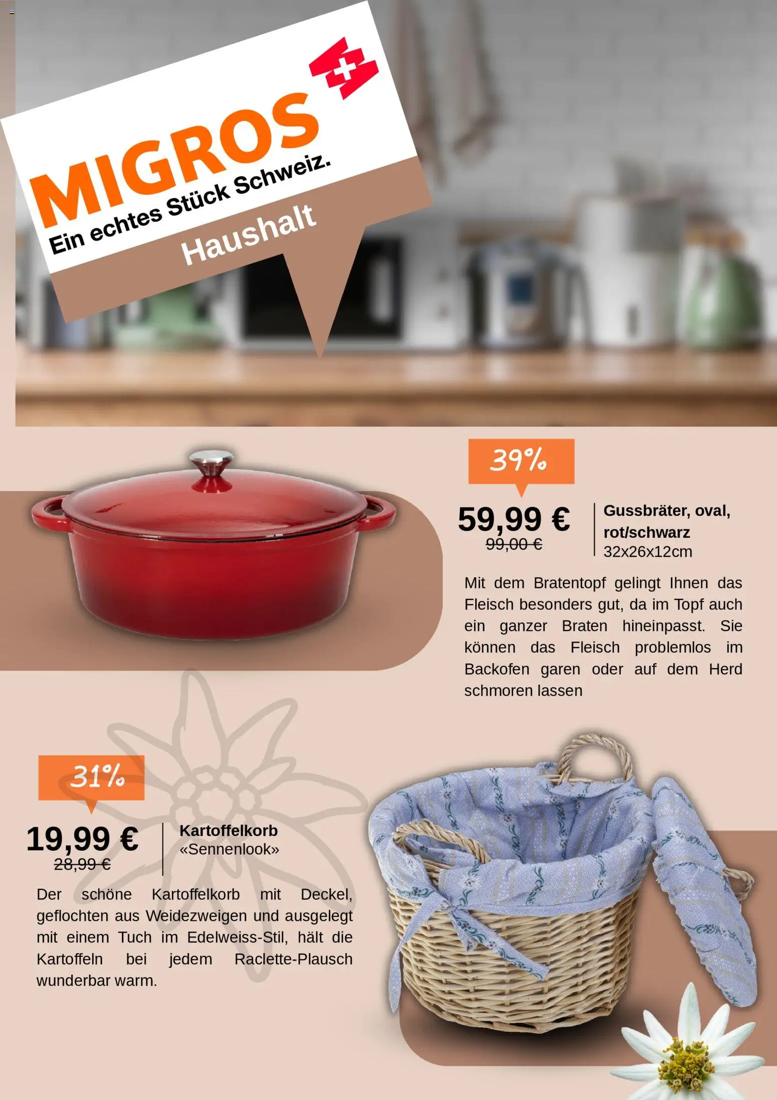 Migros Prospekt 	 – gültig ab 21.04.2026 | Seite: 5 | Produkte: Herd, Kartoffeln, Backofen, Fleisch