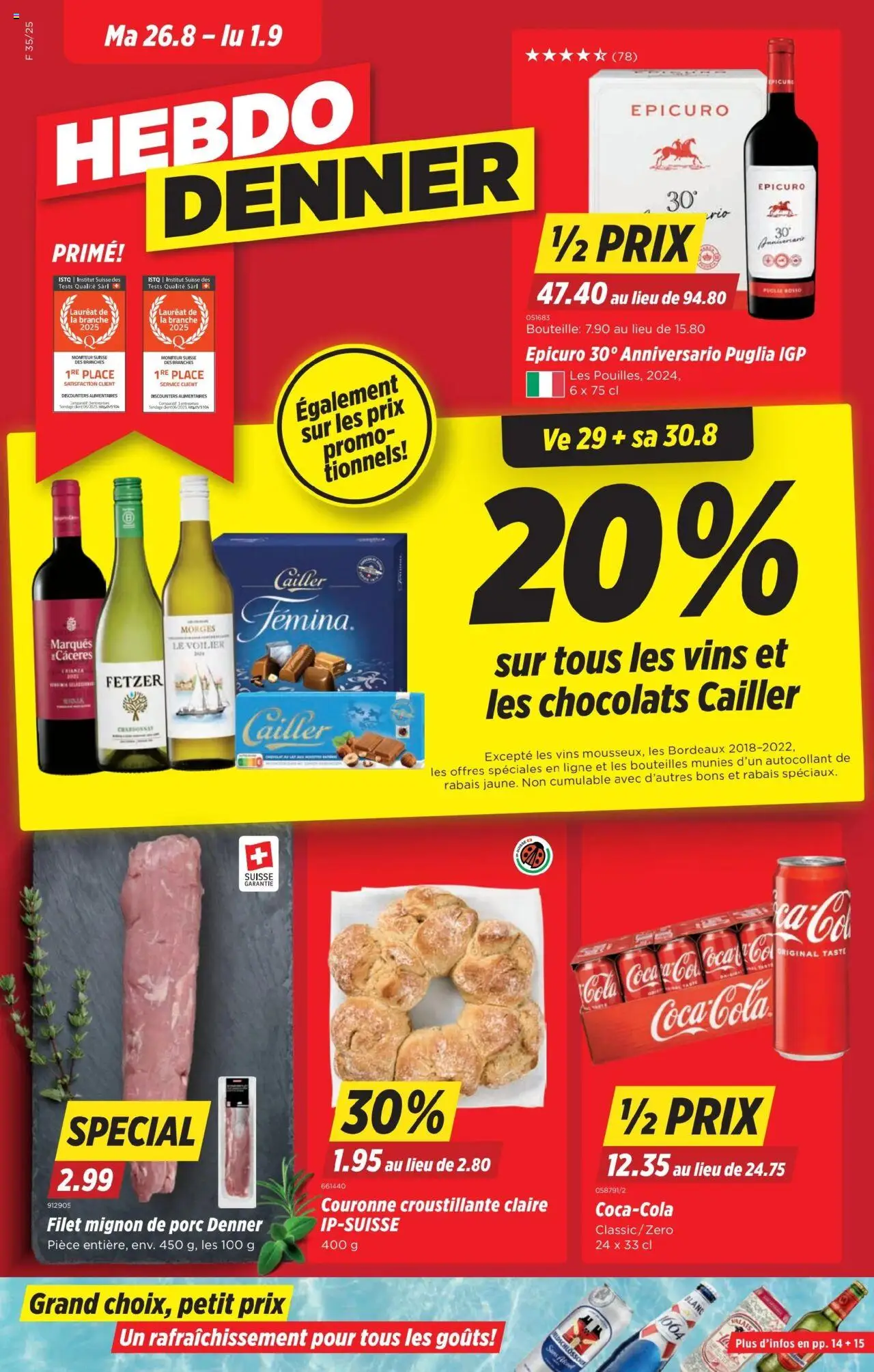 Denner Aktionen FR ab 26.08.2025 | Seite: 1 | Produkte: Box
