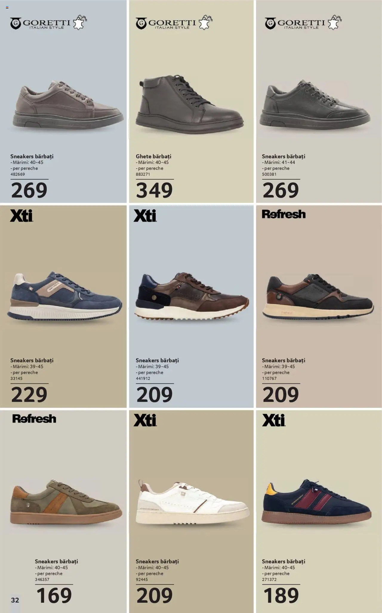 Noul catalog Selgros – valabil de la 19.09.2025 | Pagină: 32 | Produse: Delgeç, Ghete