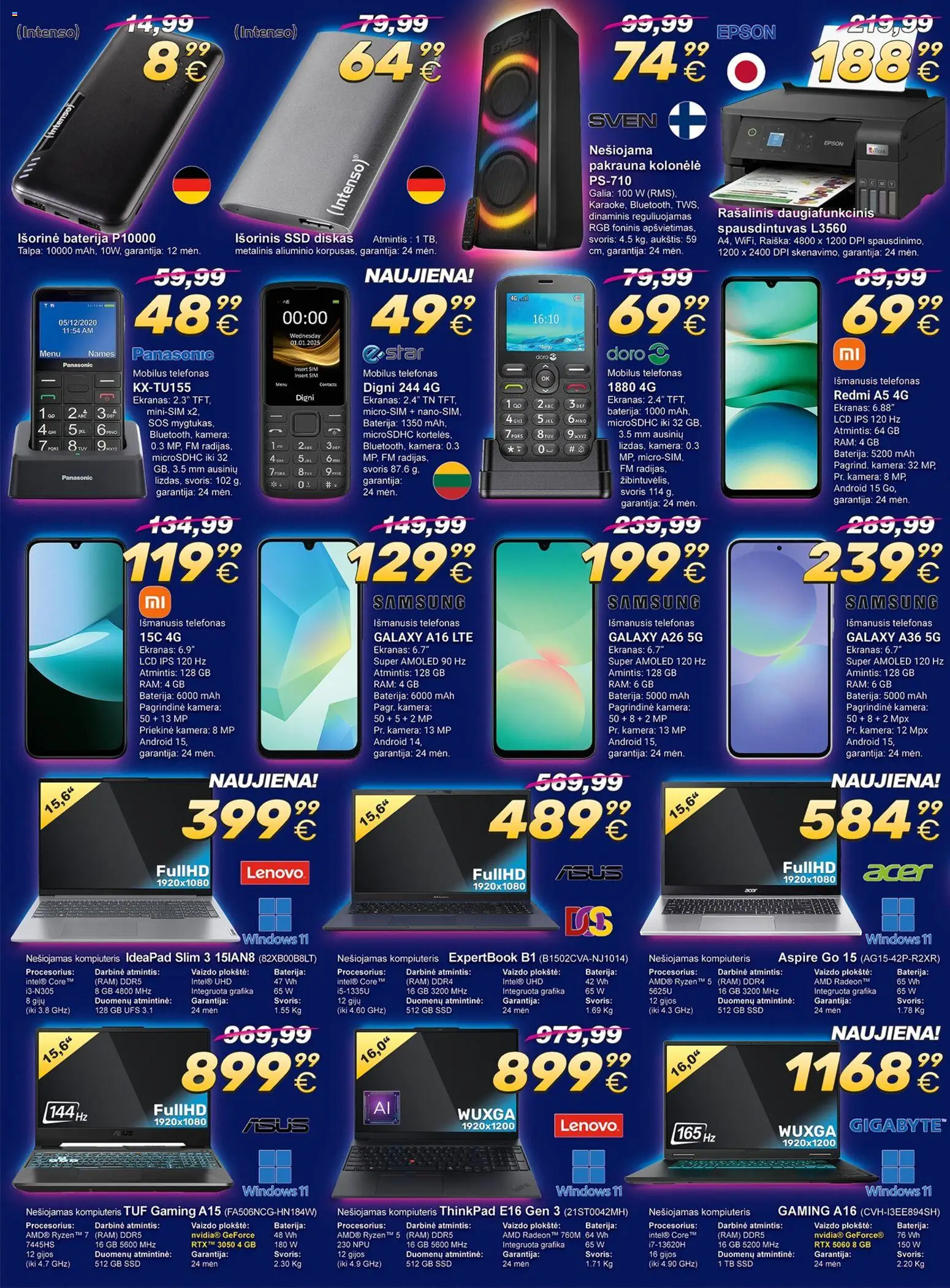 TECHasas akcijos nuo 07.11.2025 | Puslapis: 4 | Prekių: Išmanusis telefonas, Kompiuteris, Vaizdo, Kamera