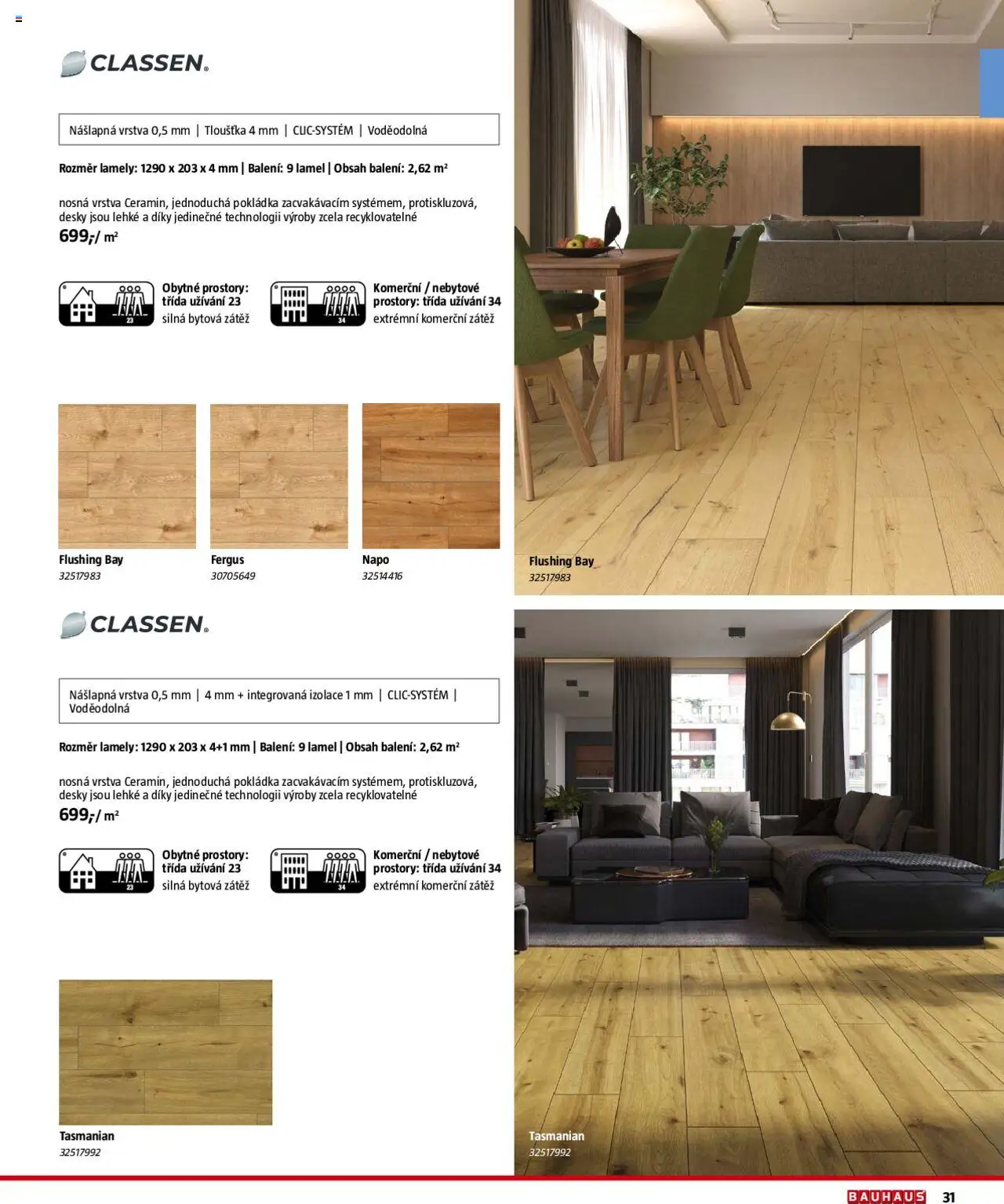 Bauhaus katalog Podlahové krytiny od 01.08.2025 | Strana: 31 | Produkty: Desky