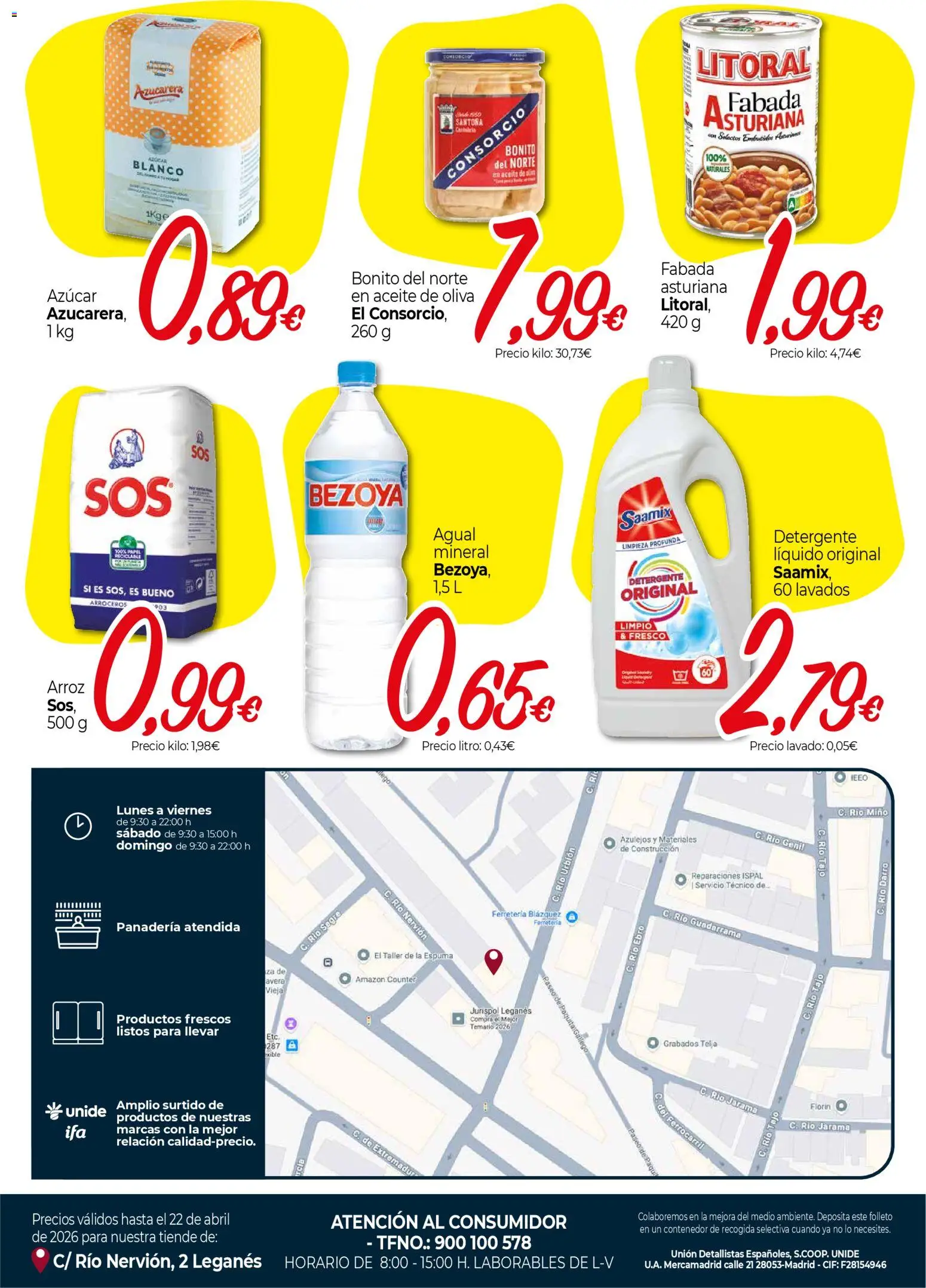 Unide - Ofertas para ti │ válido desde el 13.04.2026 | Página: 2 | Productos: Detergente, Aceite, Arroz, Νυχτικό