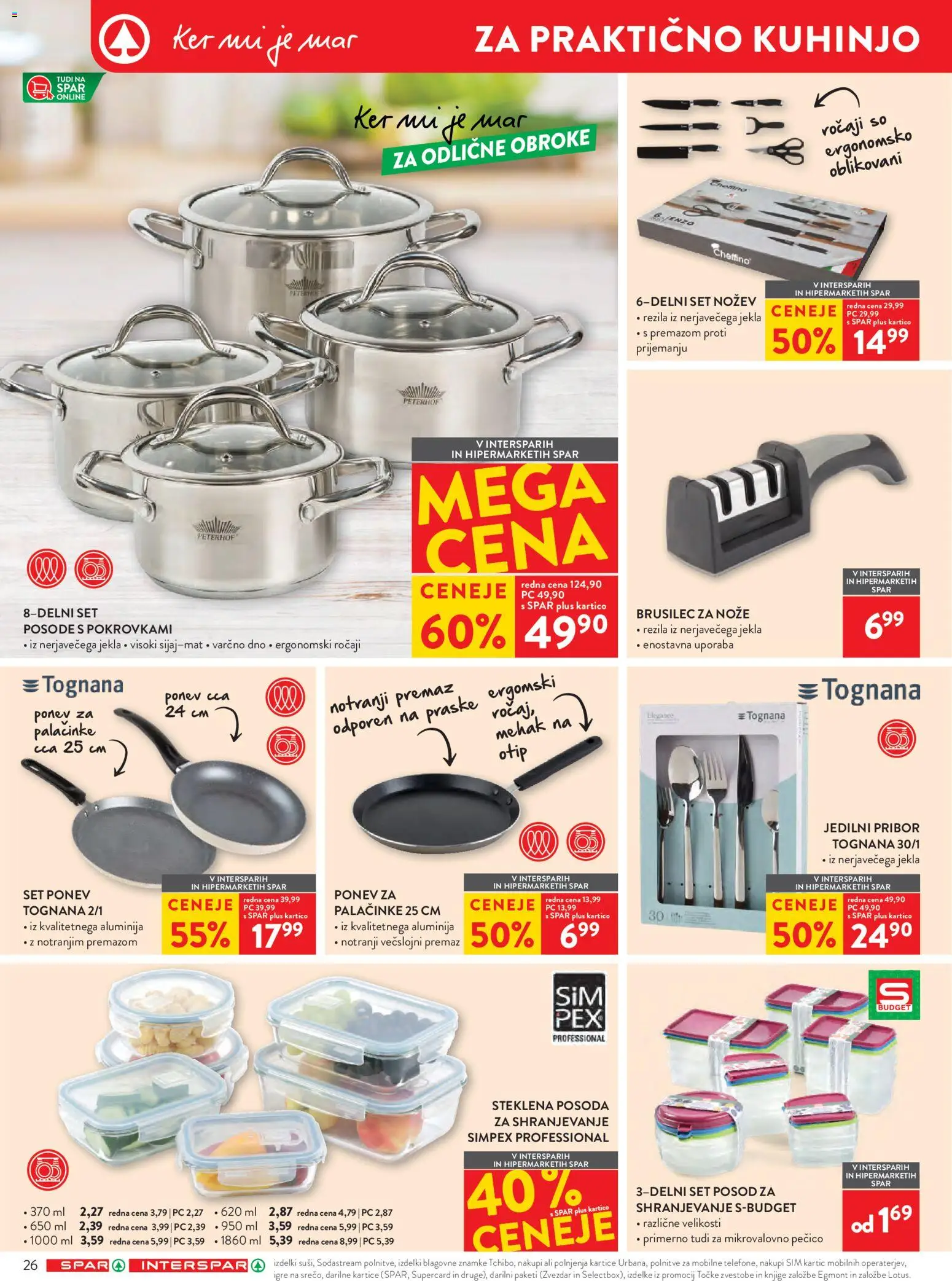 Novi Spar katalog ponudbe – veljaven od 04.02.2026 | Stran: 42 | Izdelki: Pribor, Palačinke