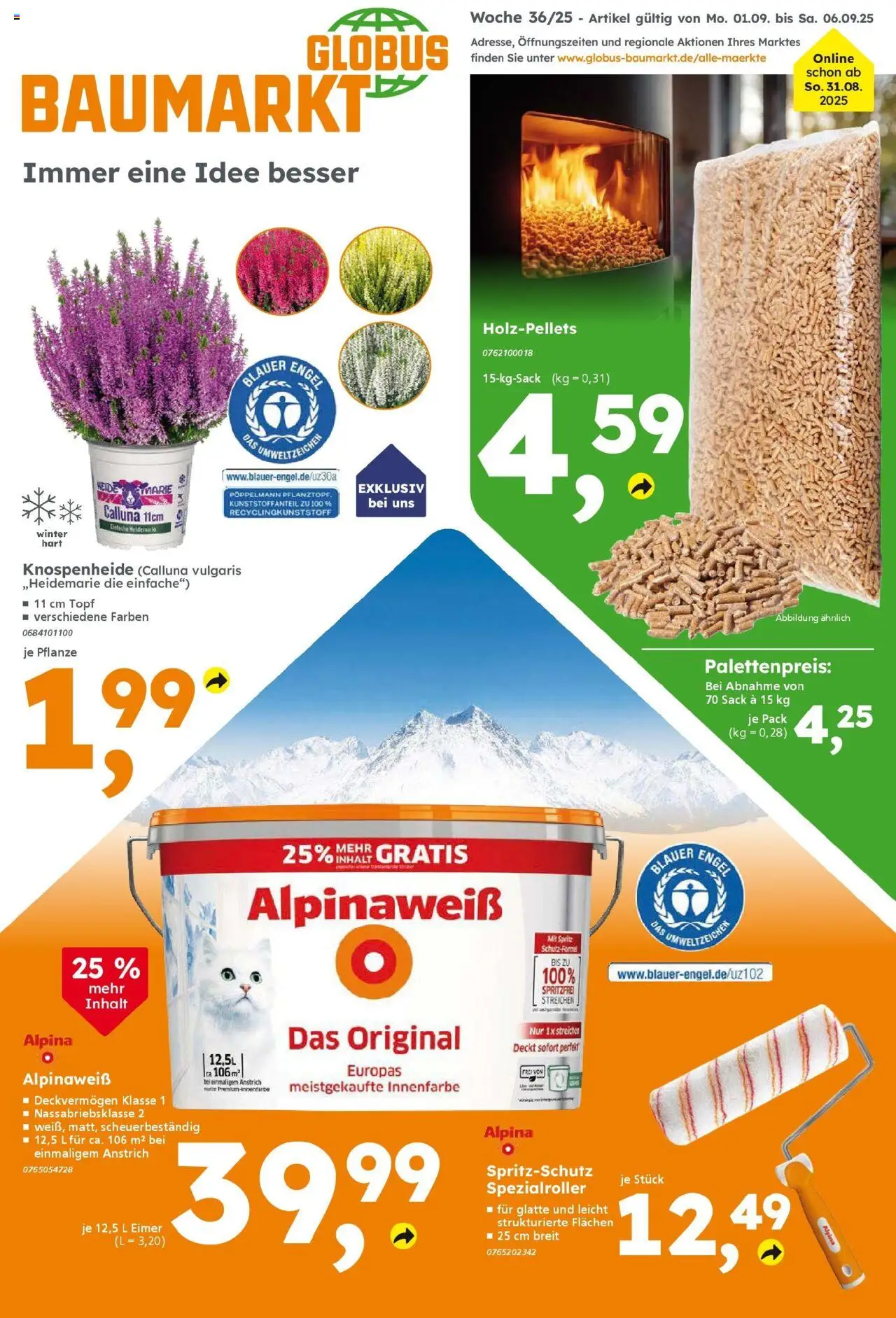 Globus Baumarkt prospekt Königsbrunn	 – gültig ab 31.08.2025 | Seite: 1