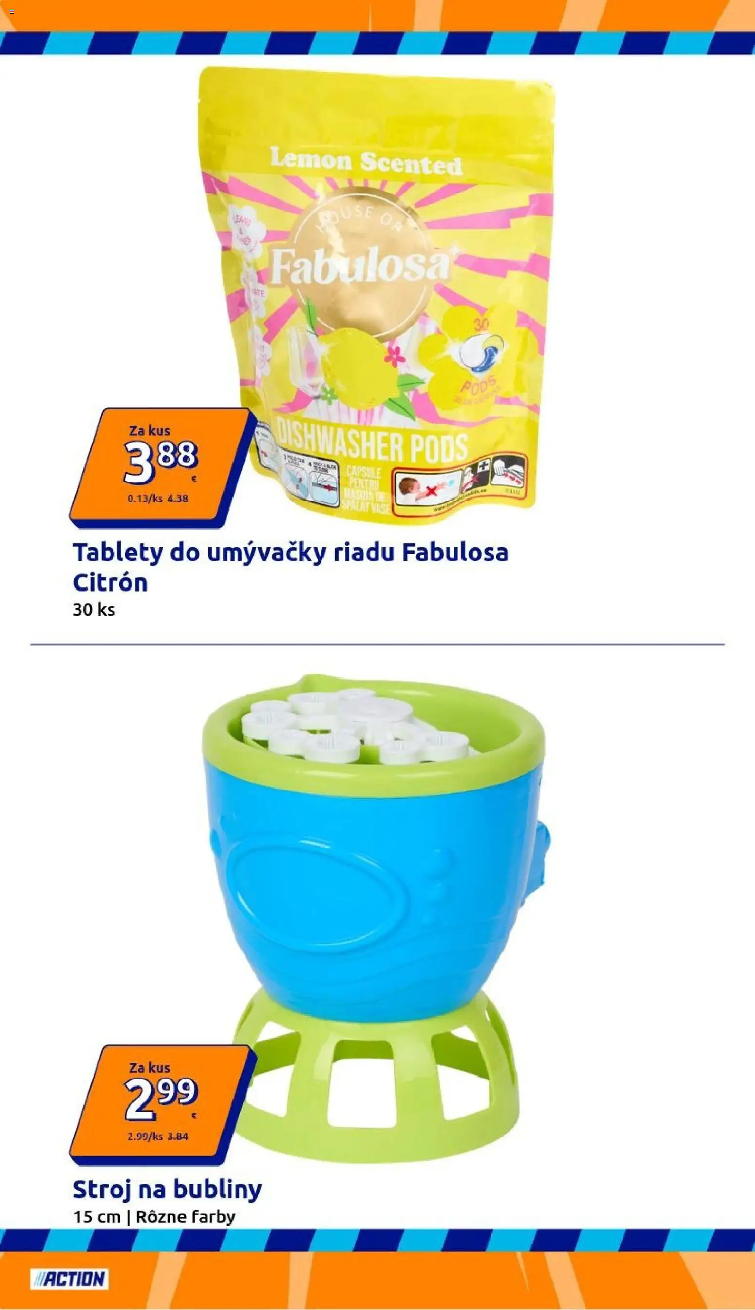 Nové Action akcie – leták je platný od 29.04.2026 | Strana: 12 | Produkty: Tablety do umývačky riadu