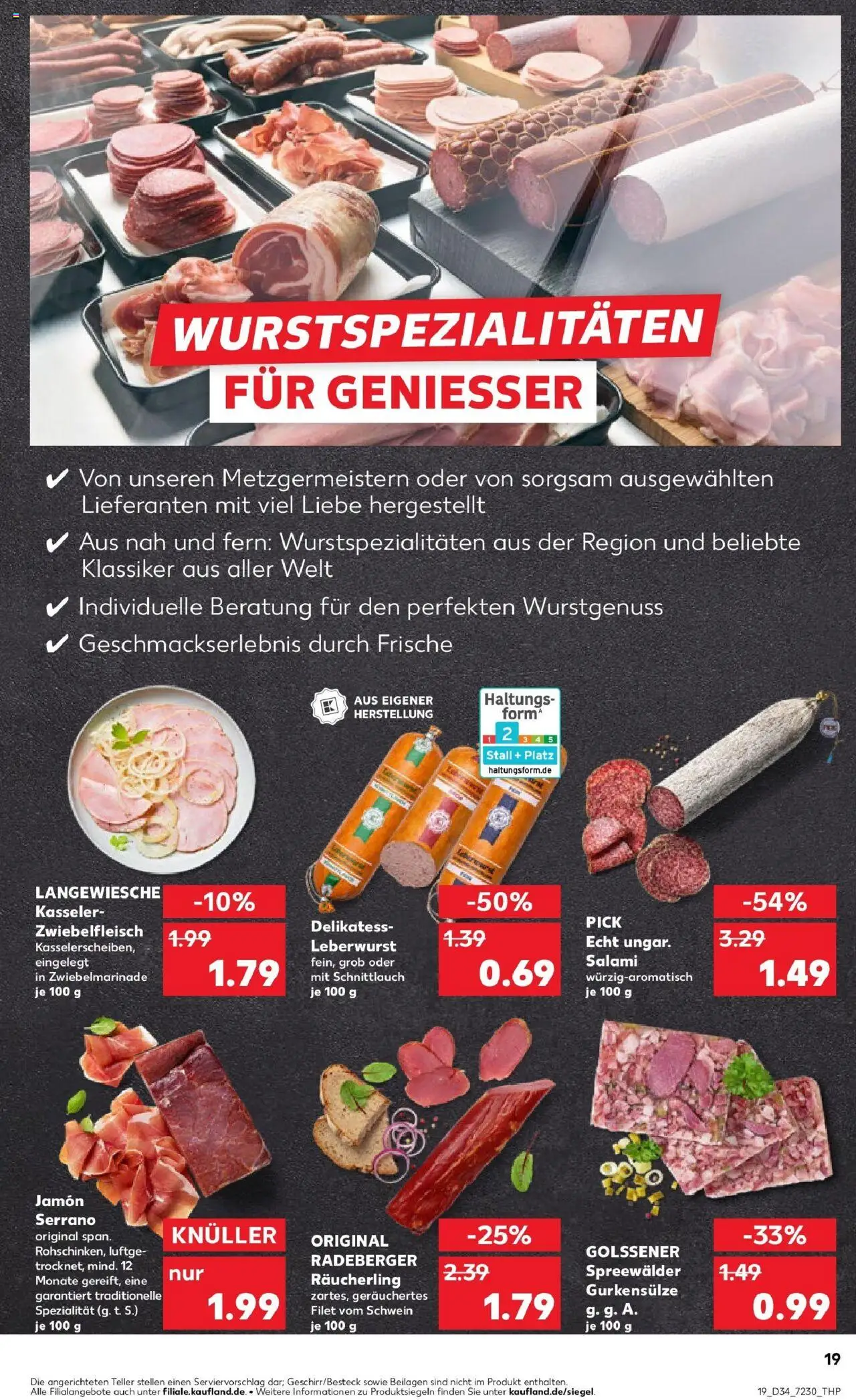 Kaufland prospekt Bergisch Gladbach	 - gültig ab dem 21.08.2025 | Seite: 19 | Produkte: Salami