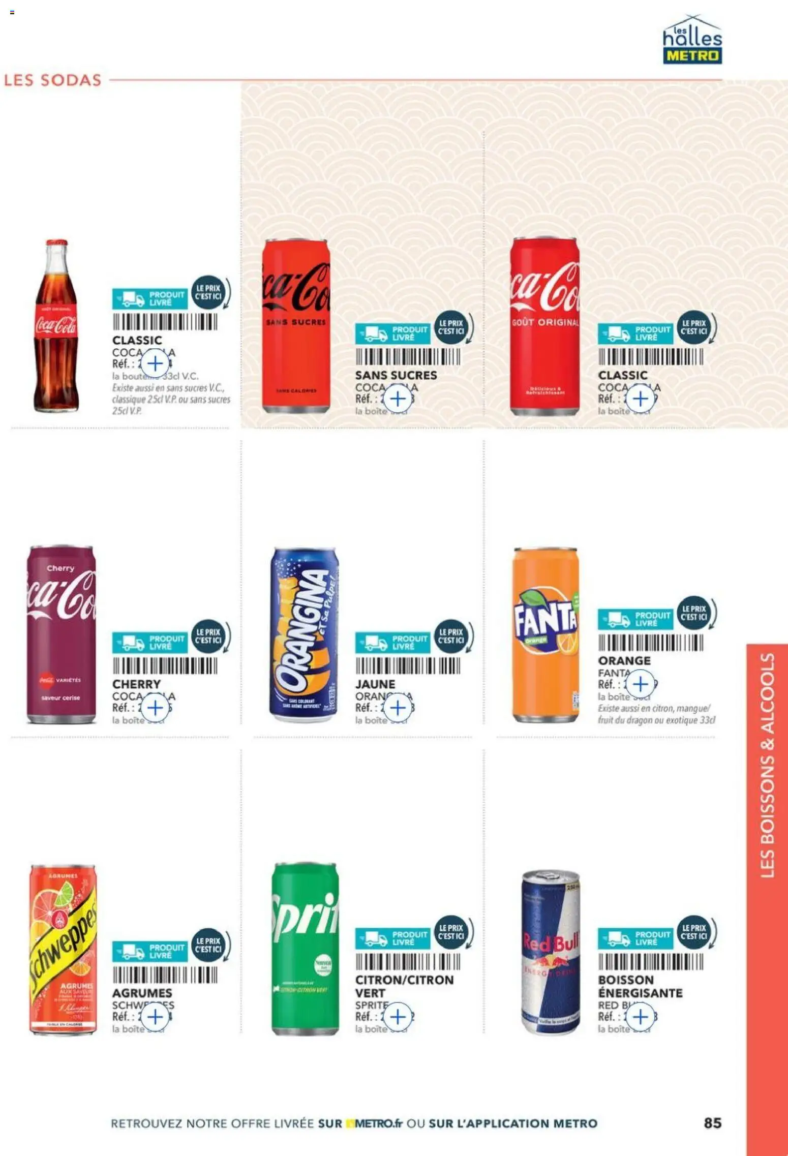 {H1} | Page: 85 | Produits: Sodas, Alcools, Coca cola, Livre