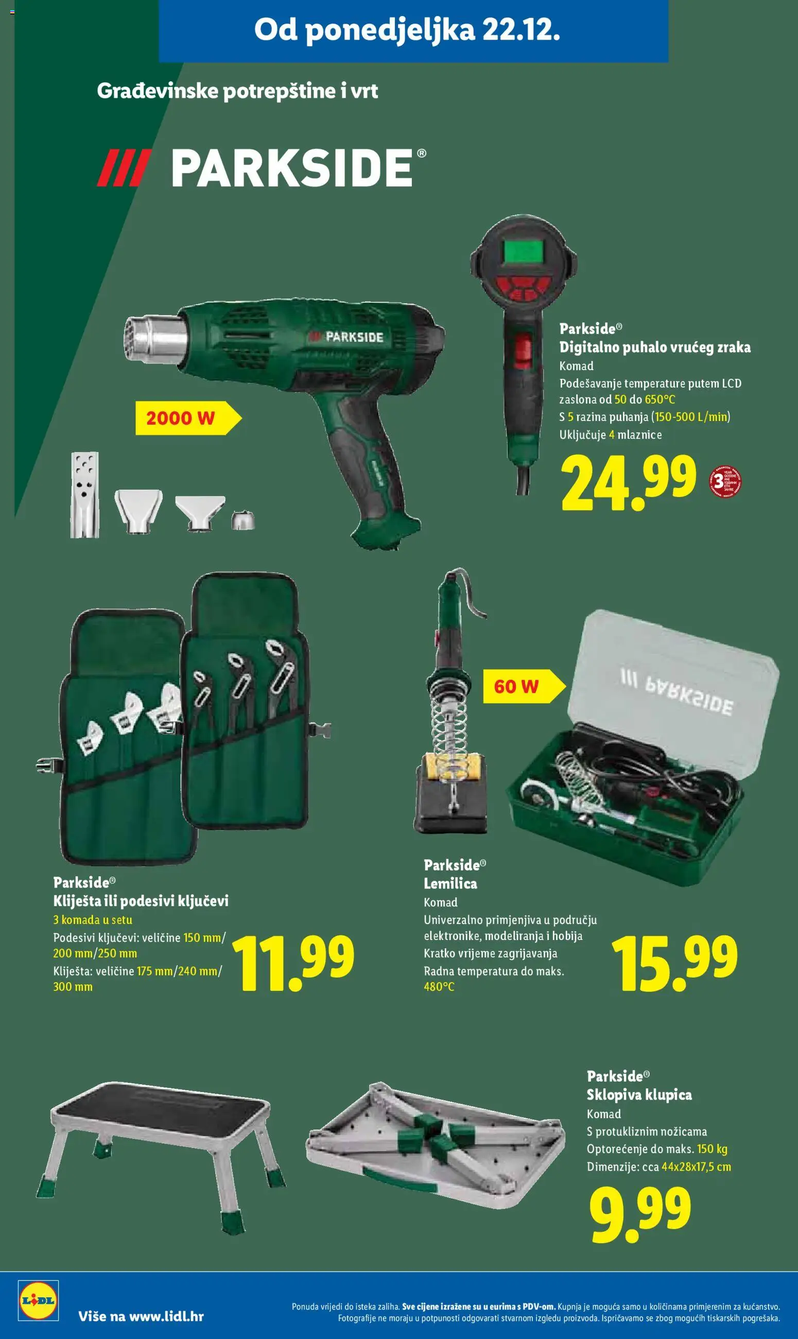 Lidl katalog | vrijedi od 18.12.2025 | Stranica: 50 | Proizvodi: Kliješta, Parkside