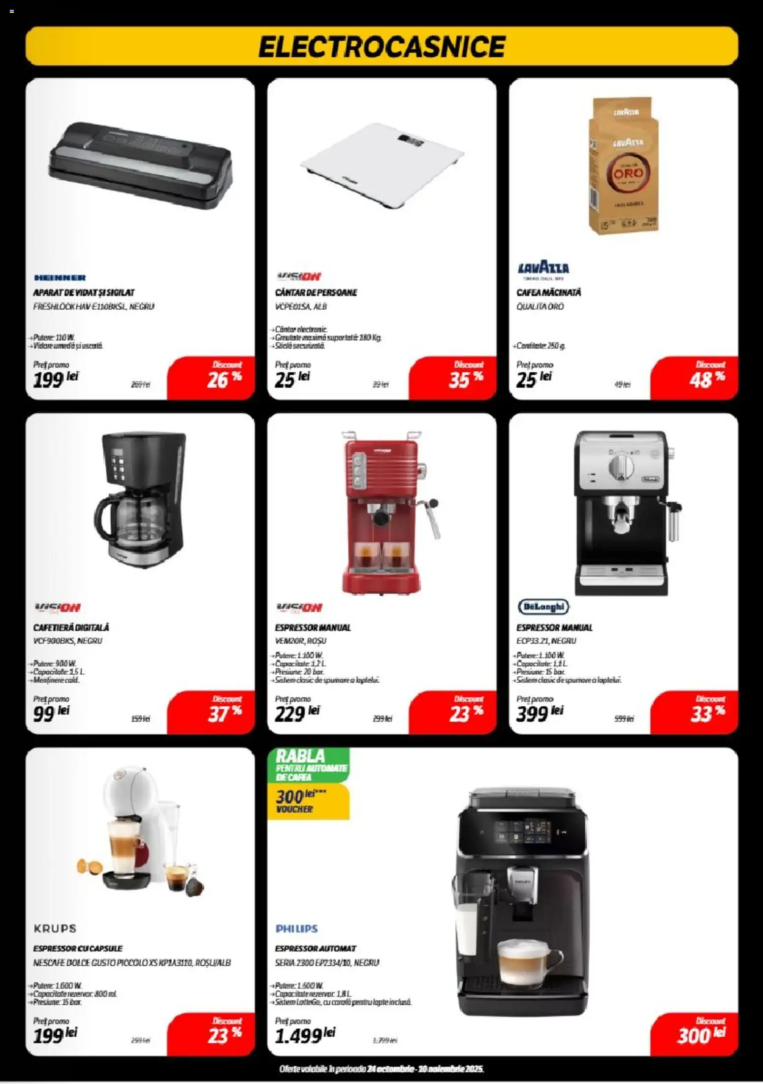 Noul catalog Flanco – valabil de la 24.10.2025 | Pagină: 17 | Produse: Enginar, Cafetieră, Cântar, Lapte