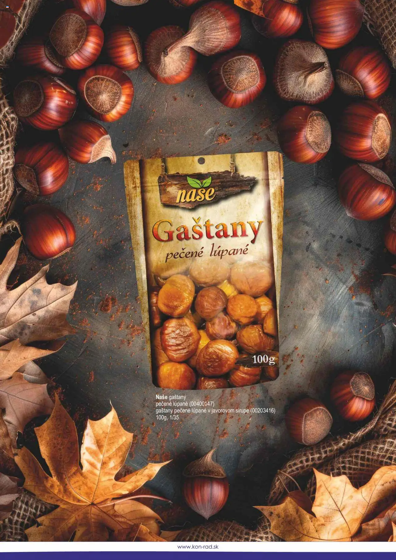 Nové KON - RAD akcie – leták je platný od 01.05.2025 | Strana: 67 | Produkty: Gaštany