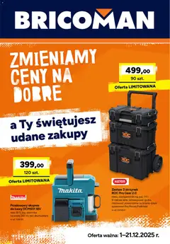 Pogląd oferty "Bricoman Gazetka" - ważna od 01.12.2025