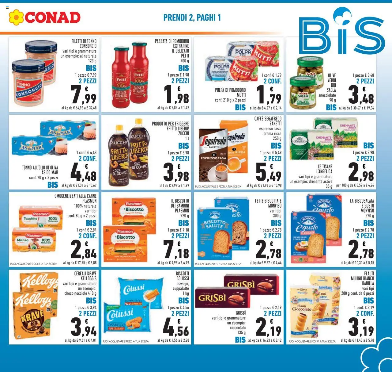 Volantino Conad del 08.10.2025 | Pagina: 3 | Prodotti: Crema, Manzo, Olive, Tonno