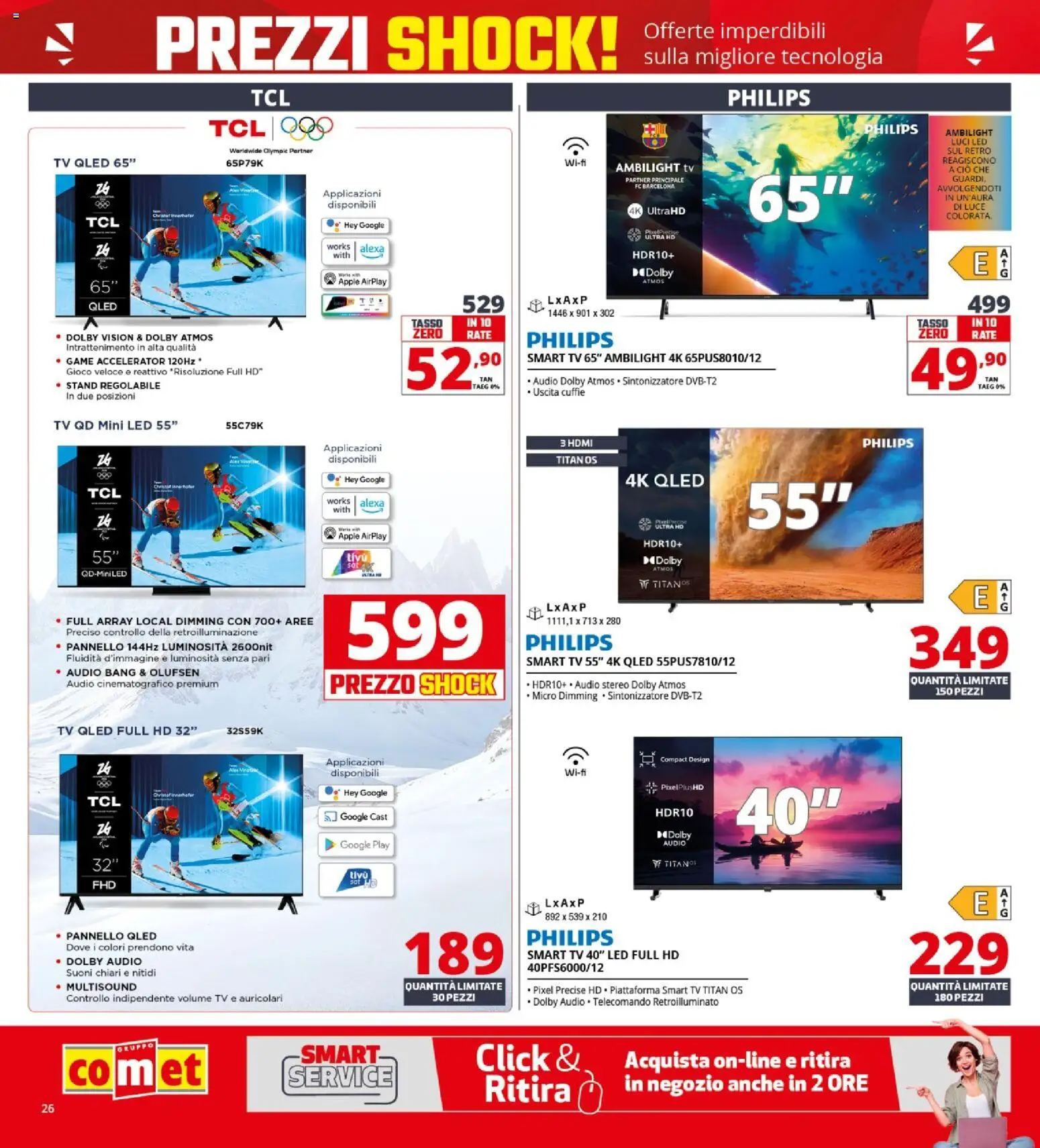 Volantino Comet del 23.04.2026 | Pagina: 26 | Prodotti: Auricolari, Audio, Cuffie, Gioco