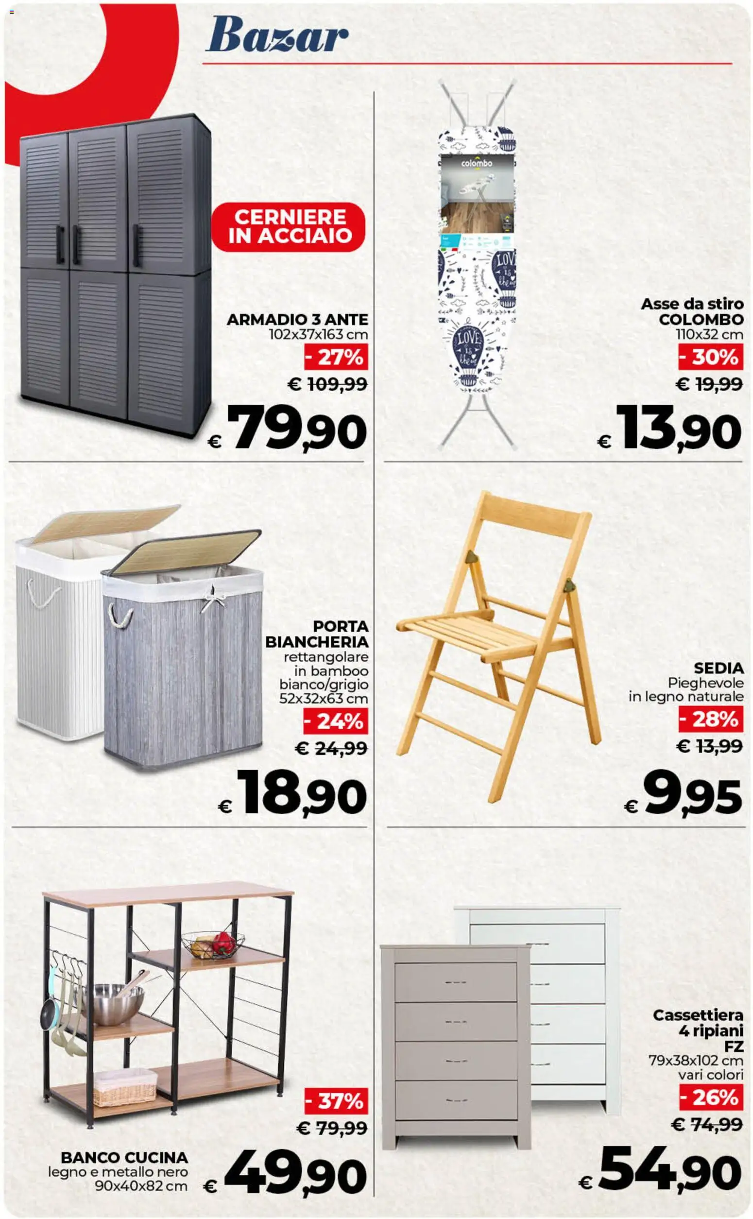 Volantino COOP del 17.03.2026 | Pagina: 45 | Prodotti: Armadio, Cassettiera, Sedia