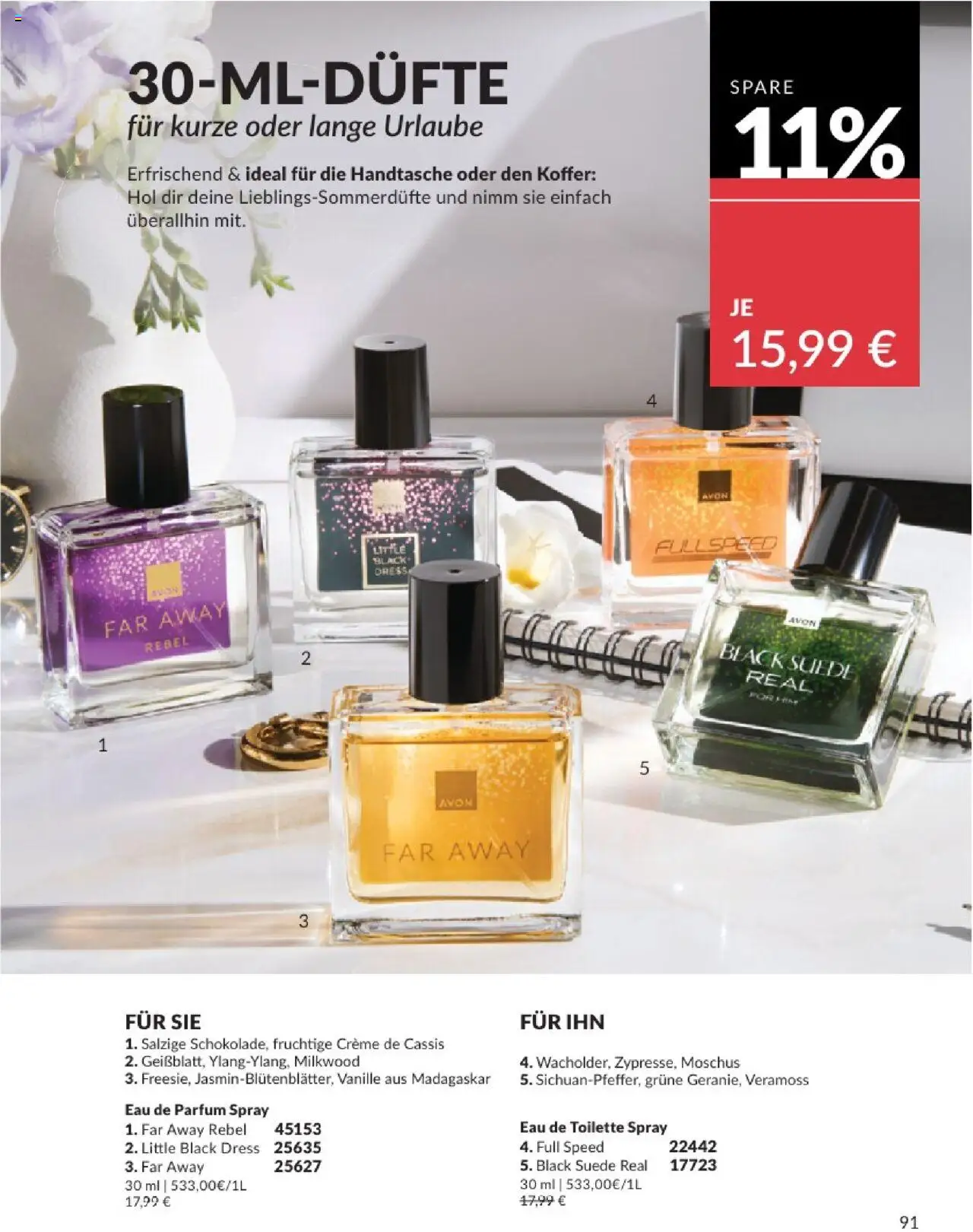 AVON Katalog August 2025 - gültig ab dem 01.08.2025 | Seite: 93 | Produkte: Toilette, Parfüm, Eau de Toilette, Koffer