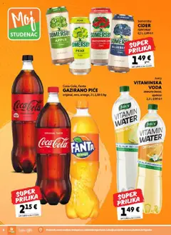 Studenac katalog | vrijedi od 02.07.2025 | Stranica: 6 | Proizvodi: Coca cola, Fanta, Voda, Somersby