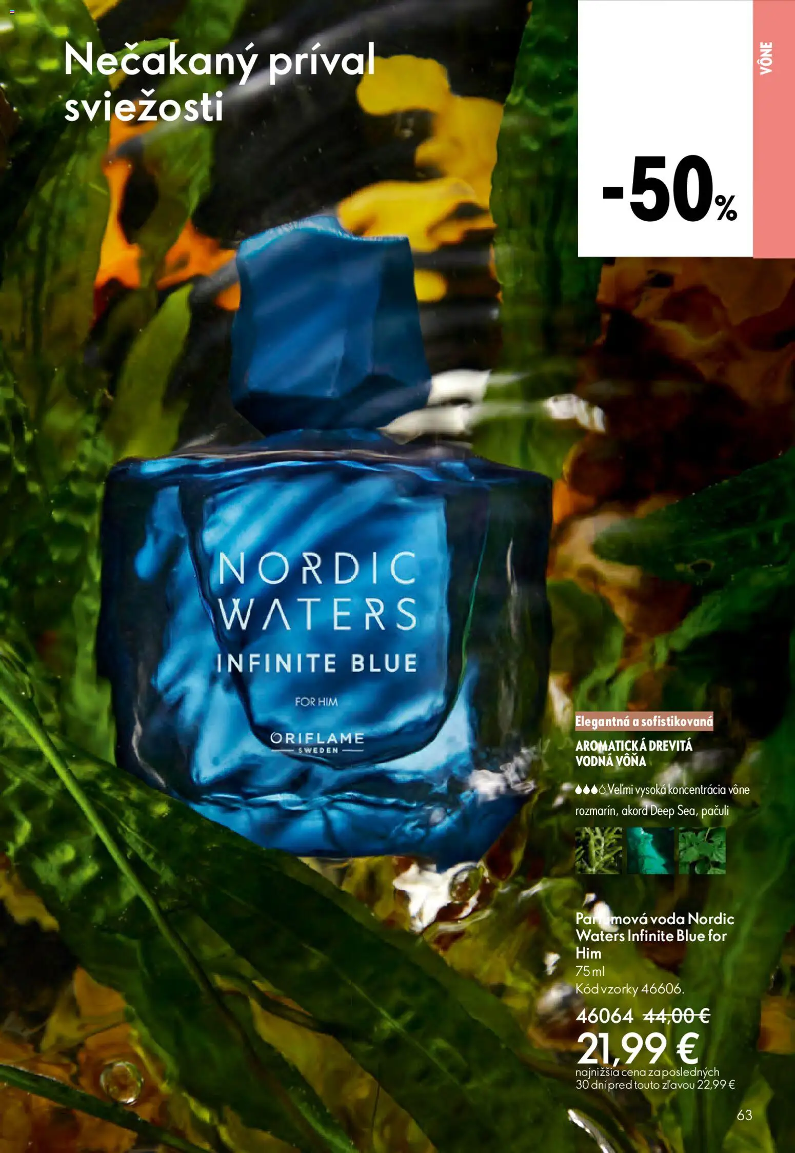 Nové Oriflame akcie – leták je platný od 06.05.2026 | Strana: 63 | Produkty: Voda