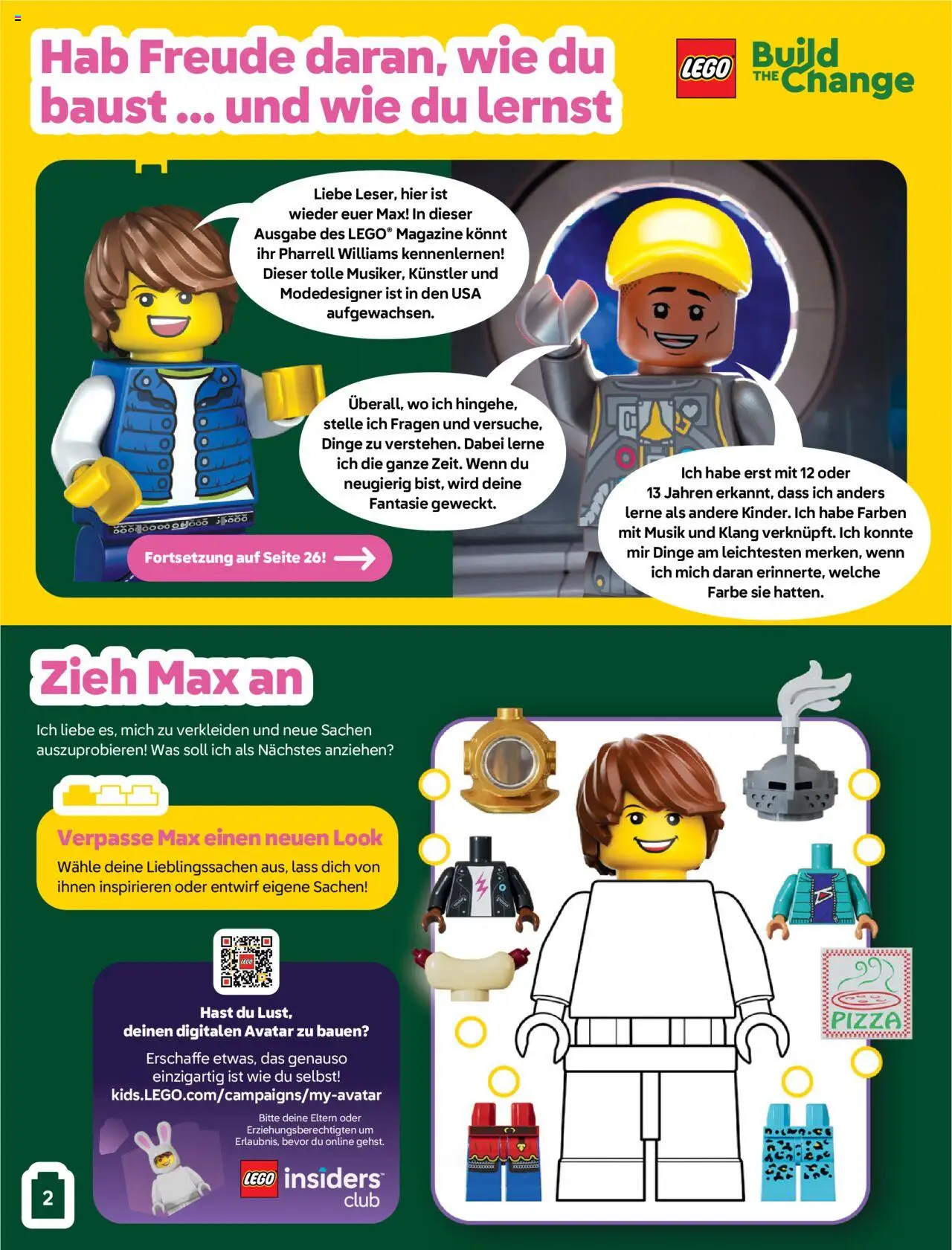 Lego The Magazine April-Juni 8+ gültig ab 02.04.2025 | Seite: 2 | Produkte: Pizza