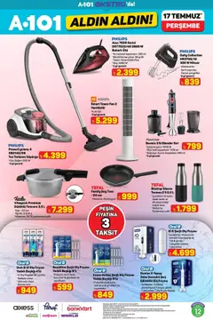 A101 Katalog Aldın Aldın - 17.07.2025 tarihinden itibaren geçerlidir | Sayfa: 25 | Ürünler: Mikser, Fırça, Termos, Ütü