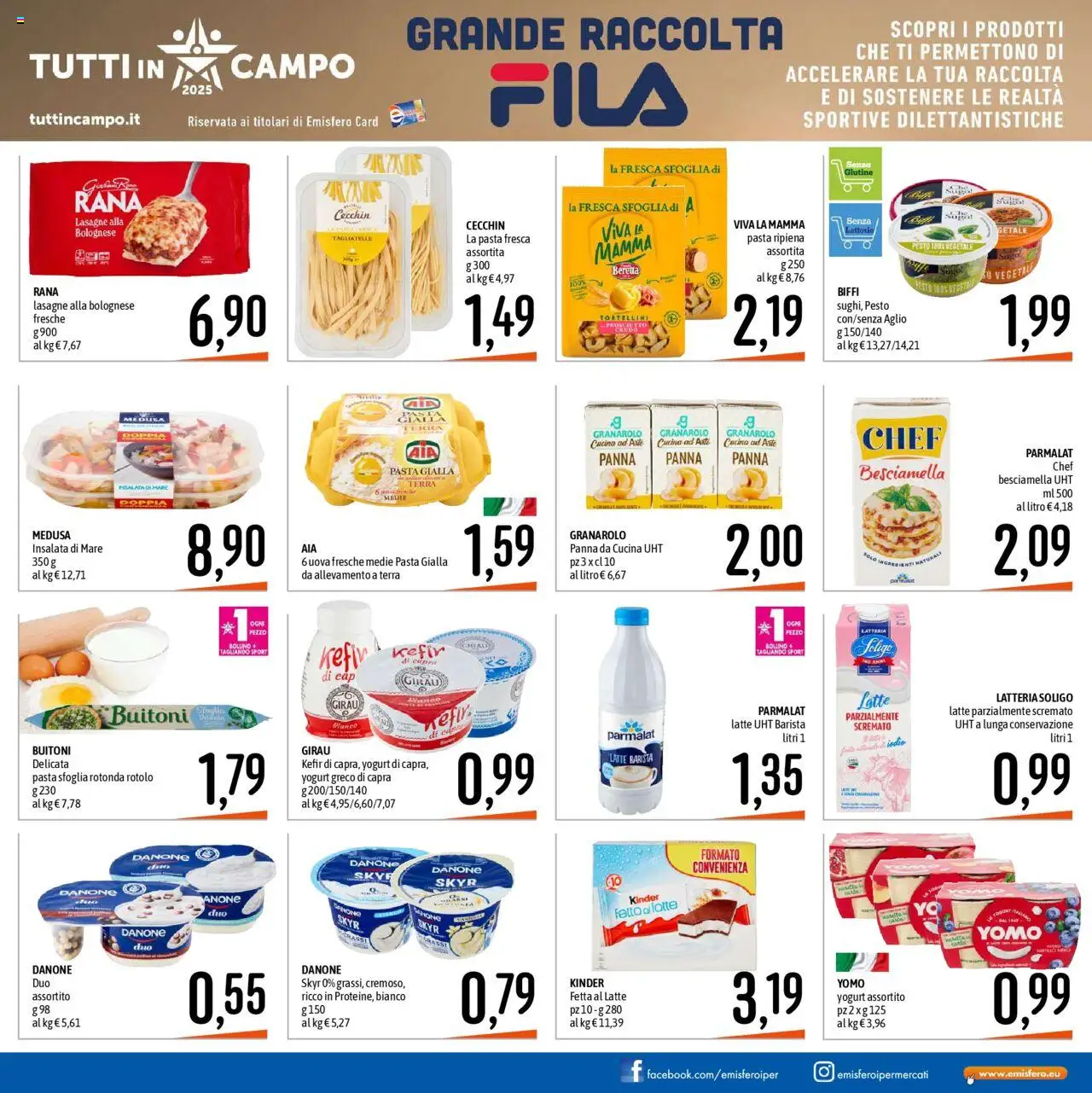 Volantino Emisfero del 20.10.2025 | Pagina: 15 | Prodotti: Panna, Latte, Pasta, Pesto