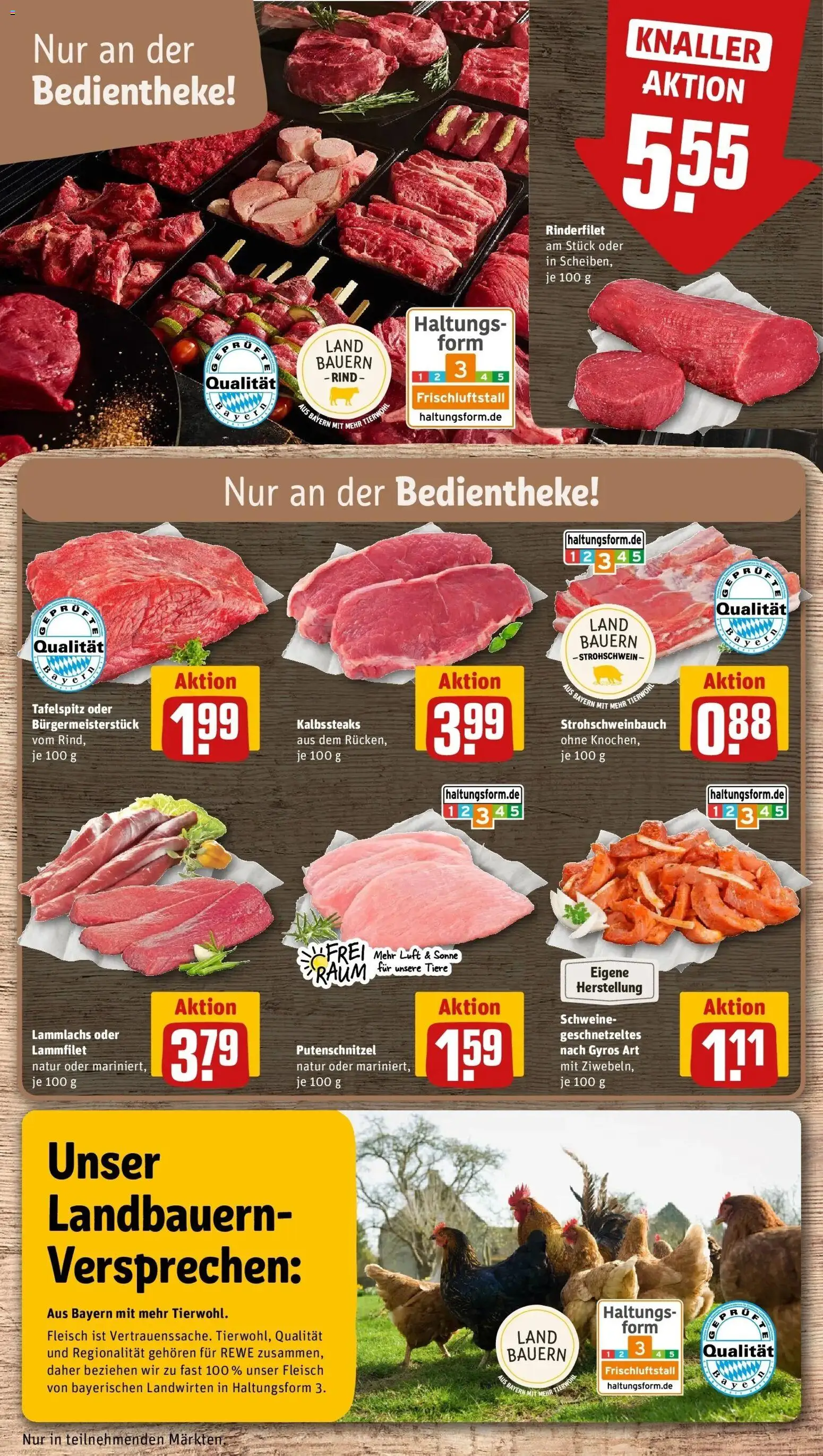 Rewe prospekt Waldkirchen	 – gültig ab 16.02.2026 | Seite: 14 | Produkte: Tafelspitz, Rinderfilet, Putenschnitzel, Steak