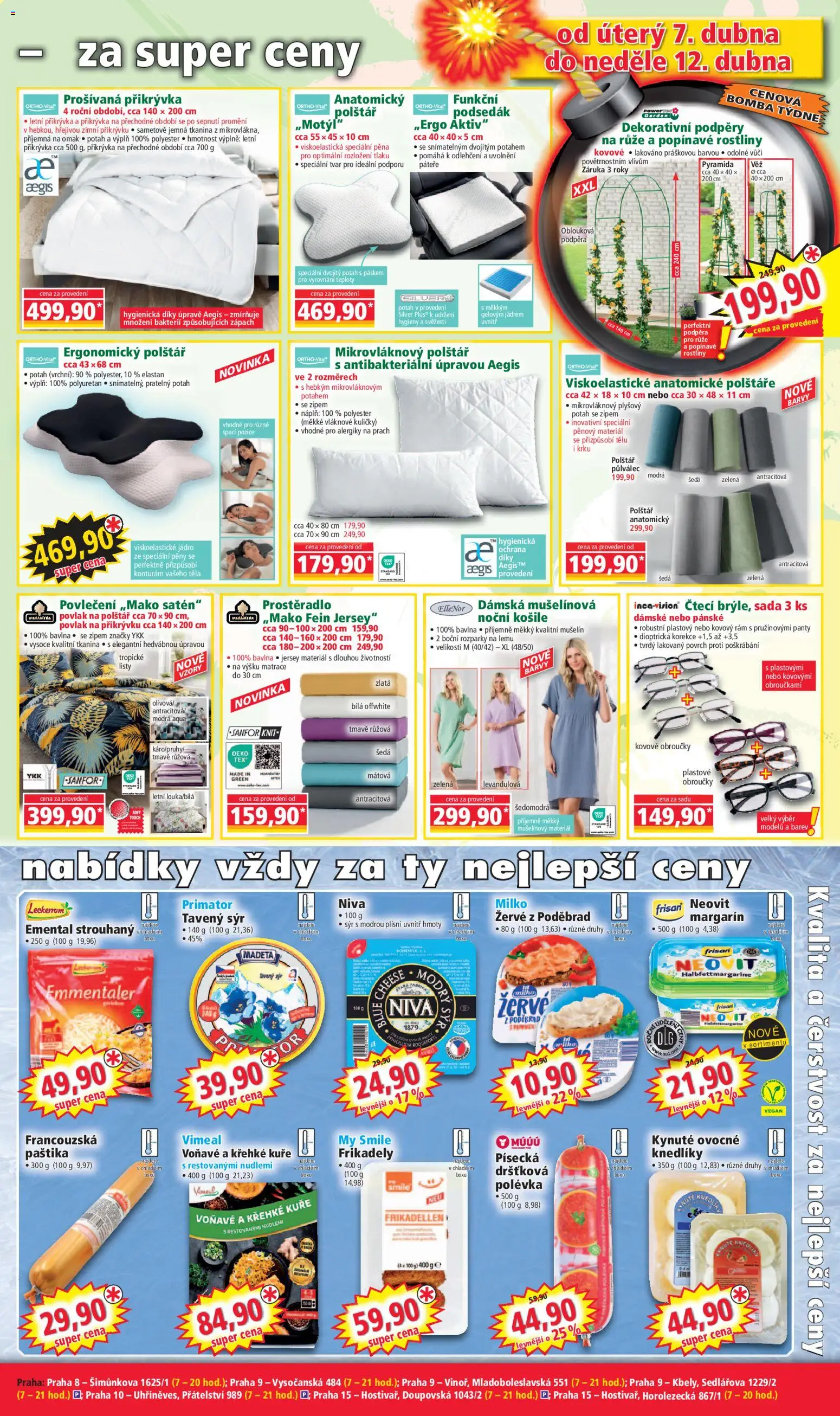 Norma leták od 07.04.2026 | Strana: 3 | Produkty: Podsedák, Polštář, Kuličky, Margarín