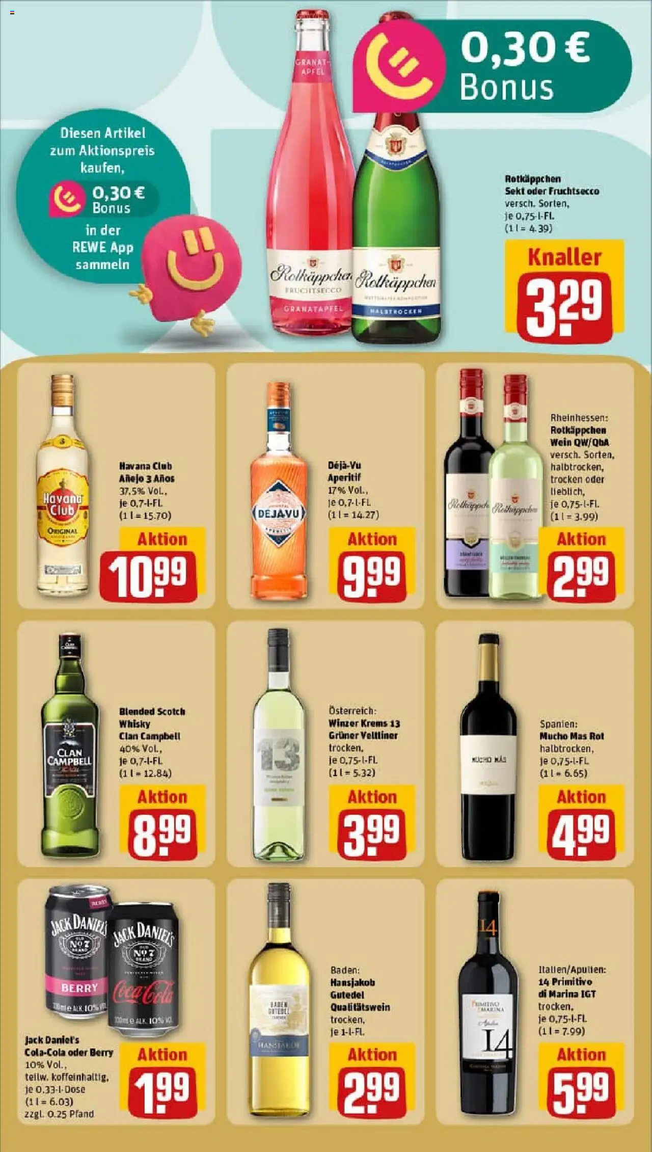 Rewe prospekt Sollstedt	 - gültig ab dem 06.07.2025 | Seite: 21 | Produkte: Rotkappchen sekt, Granatapfel, Äpfel, Fruchtsecco
