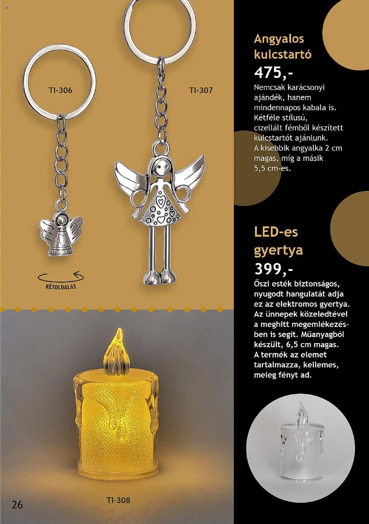 Betly akciós ujság - amely érvényes a következő dátumtól: 03.10.2025 | Oldal: 26 | Termékek: Gyertya, Óra