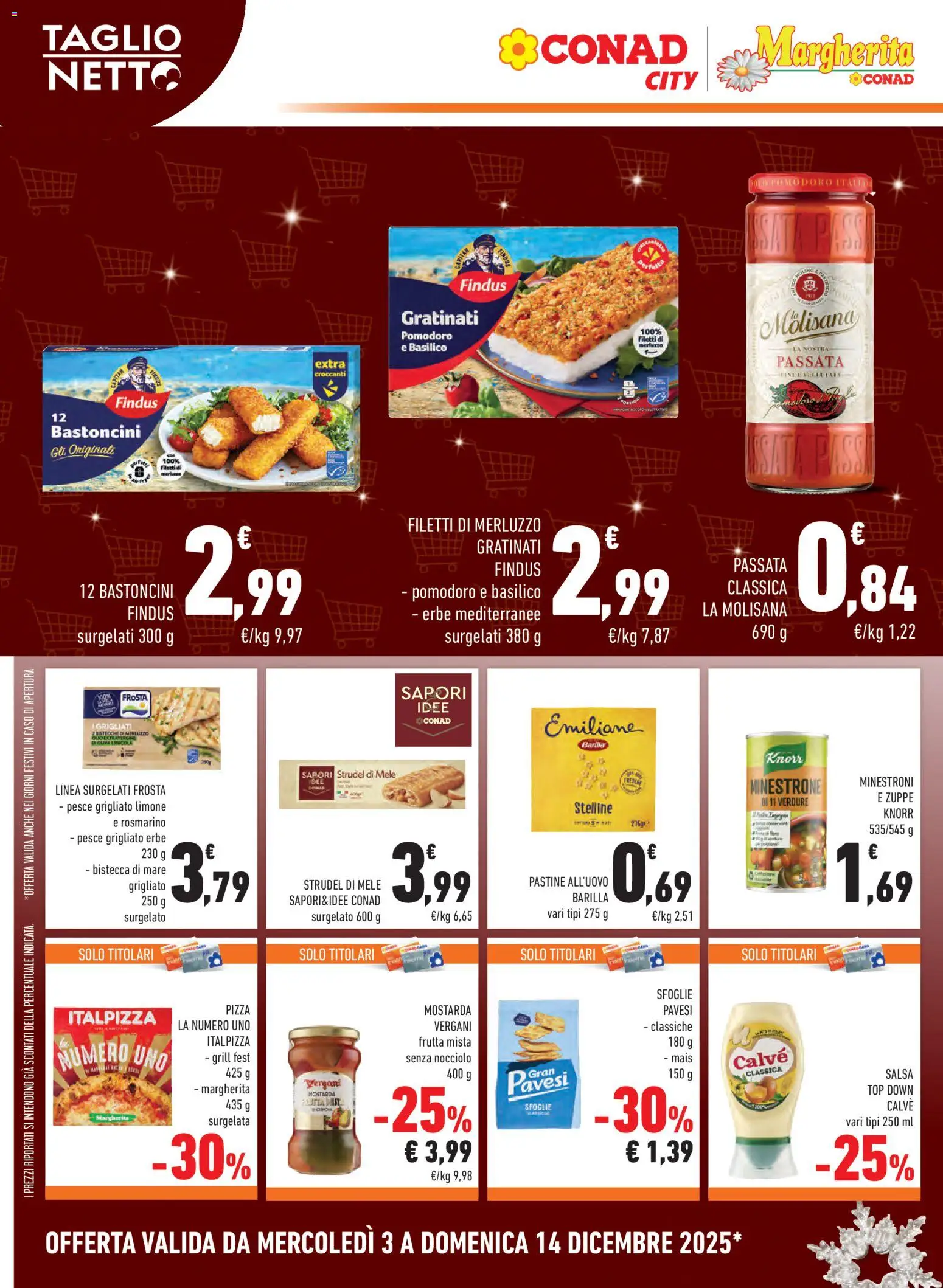 Volantino Conad del 03.12.2025 | Pagina: 10 | Prodotti: Minestrone, Mele, Verdure, Salsa