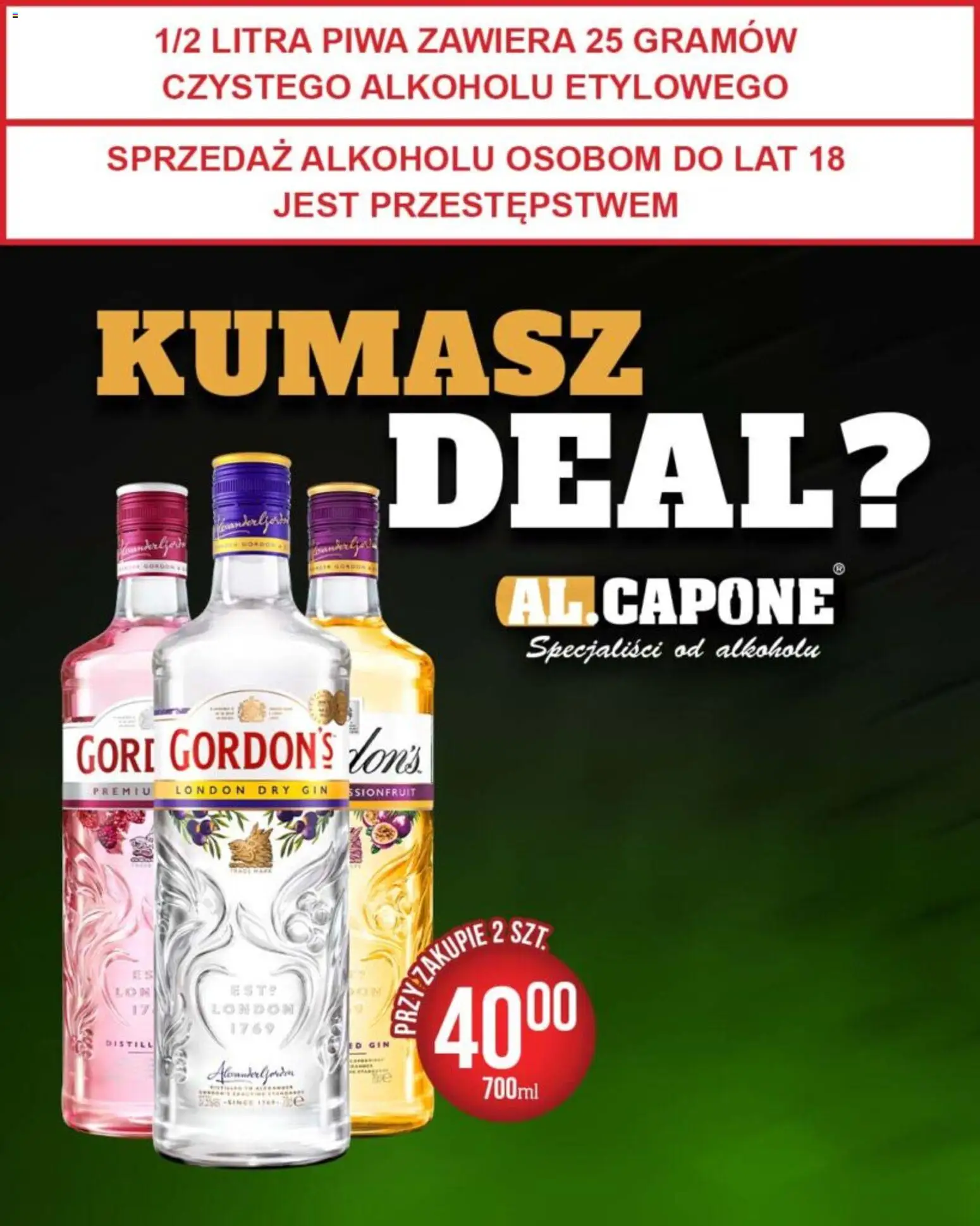 Al.Capone Gazetka od 16.12.2025 | Strona: 8 | Produkty: Gin