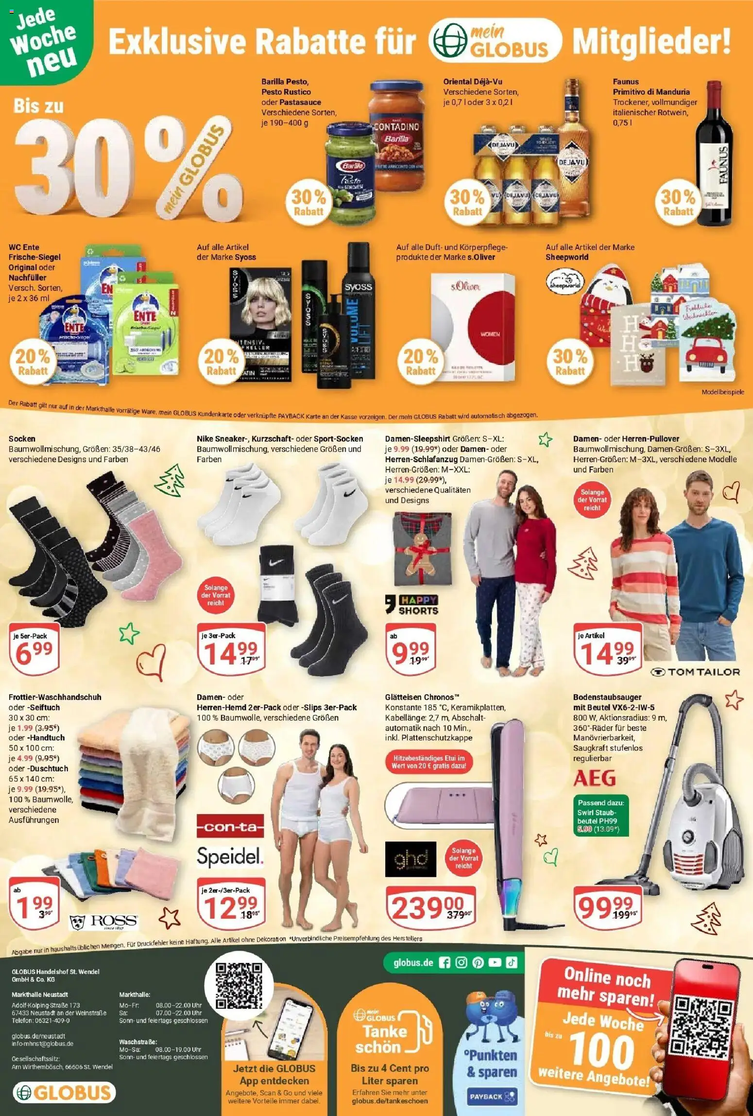 Globus prospekt Neustadt	 – gültig ab 01.12.2025 | Seite: 33 | Produkte: Duft, Socken, Glätteisen, Uhr