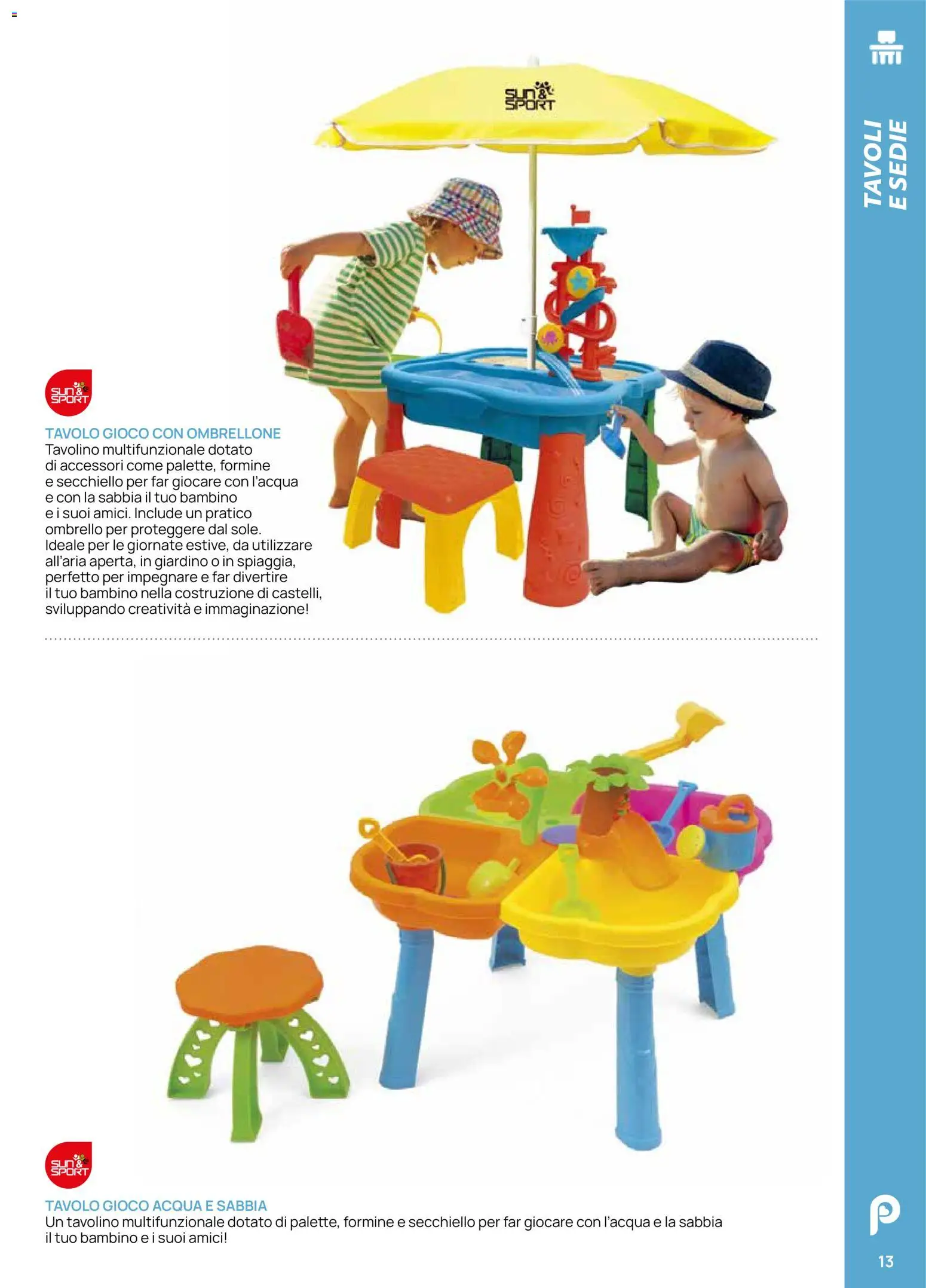 Volantino Prenatal del 28.04.2026 | Pagina: 13 | Prodotti: Tavolino, Acqua, Ombrello, Tavolo