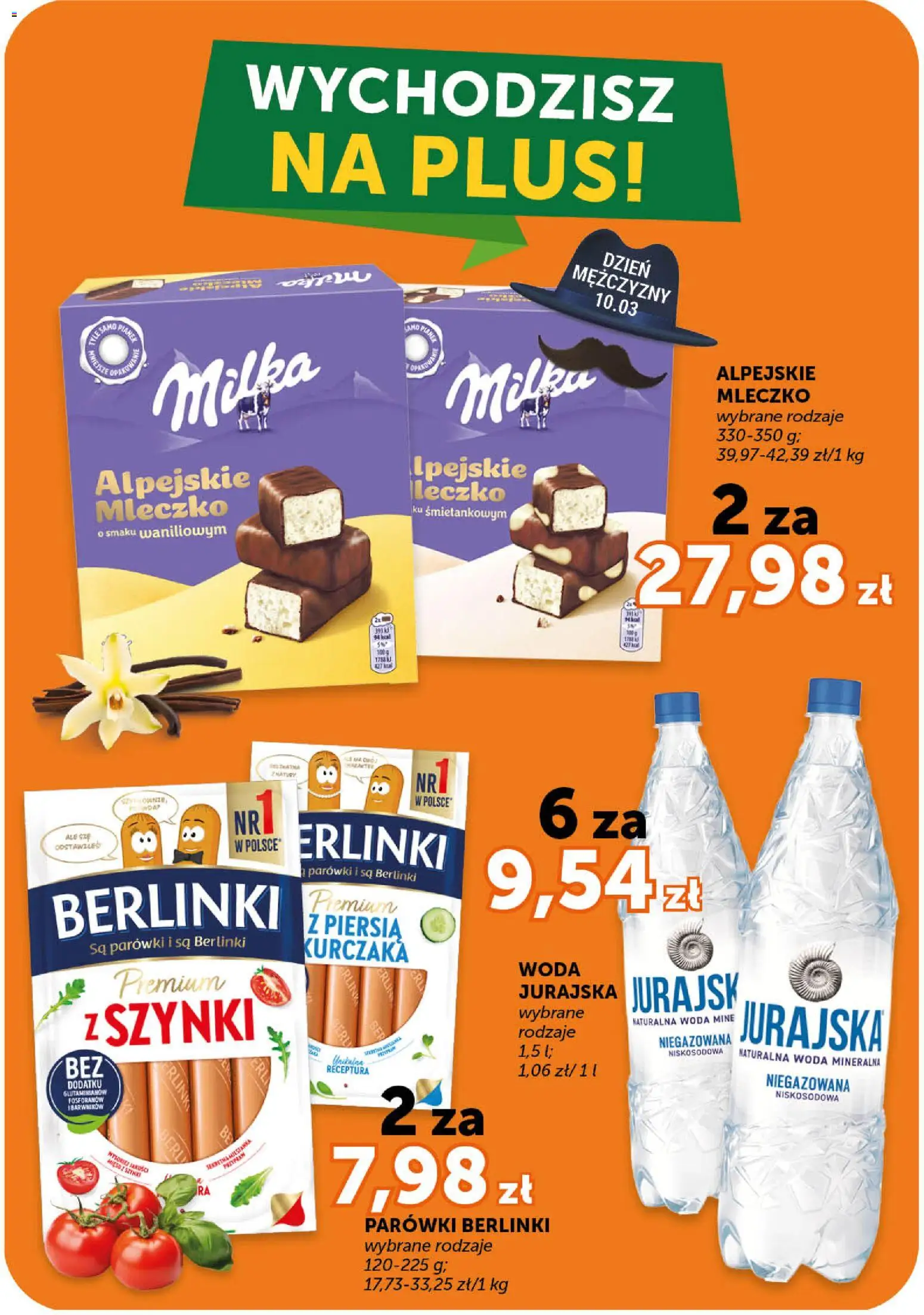 ABC gazetka - Market od 05.03.2026 | Strona: 11 | Produkty: Parówki berlinki, Parówki, Milka, Woda