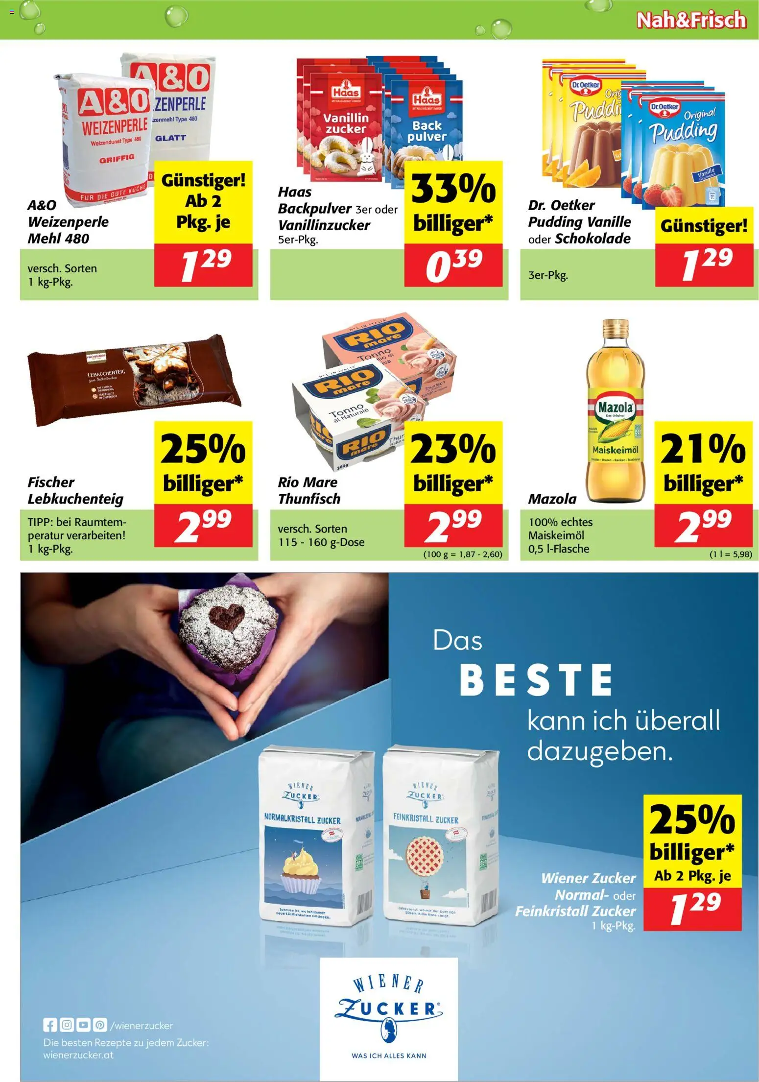 Nah und Frisch Flugblatt gültig ab 19.11.2025 | Seite: 5 | Produkte: Hose, Zucker, Schokolade