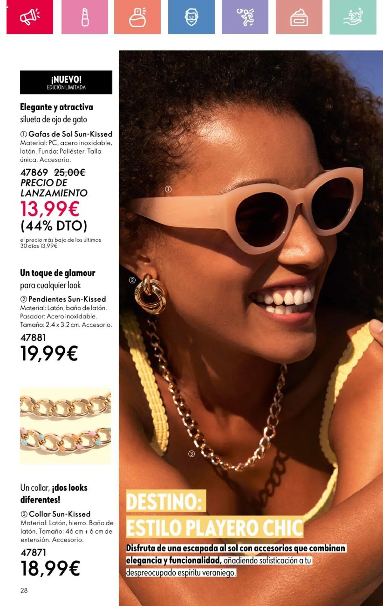 Oriflame - Catálogo Campaña 9 │ válido desde el 22.06.2025 | Página: 28 | Productos: Pendientes, Funda, Baño
