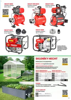 Hecht leták platný od 19.02.2026 | Strana: 77 | Produkty: Vyvýšený záhon, Čerpadlo, Rám, Dvere