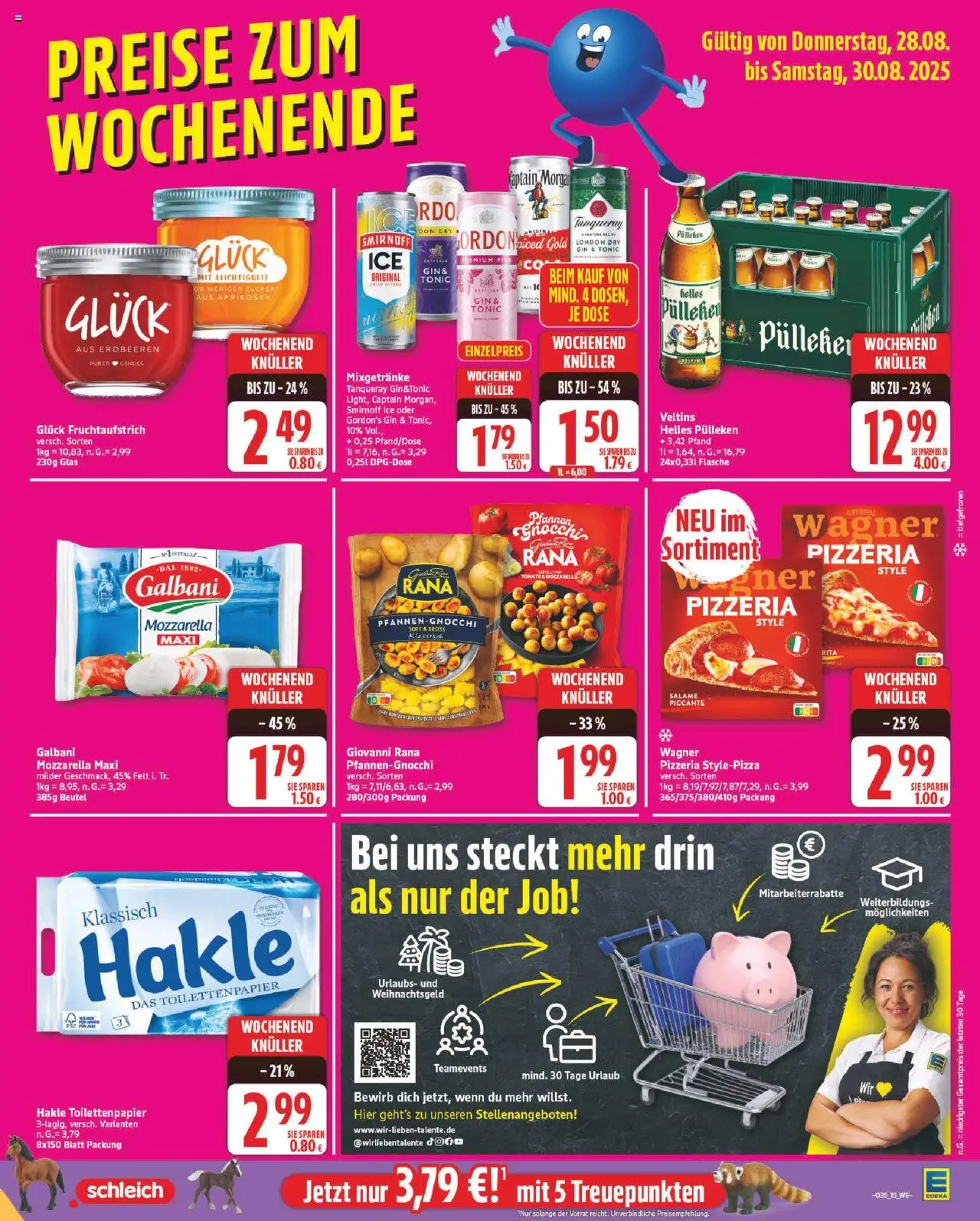 Edeka Prospekt 	 - gültig ab dem 25.08.2025 | Seite: 15 | Produkte: Helles pulleken, Mozzarella, Zucker, Smirnoff